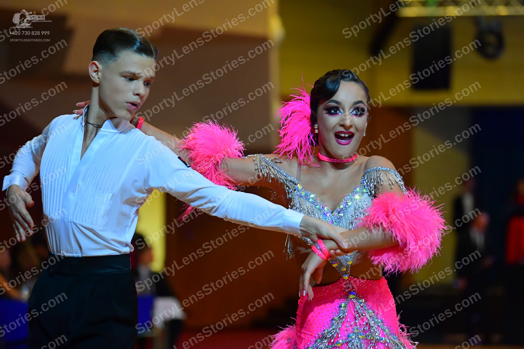 Dancesport competitor: ** Black tail suit