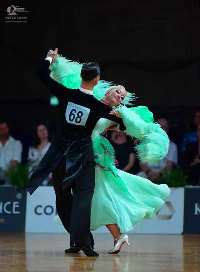 Dancesport competitor #68: Male dancer: black ballroom suit