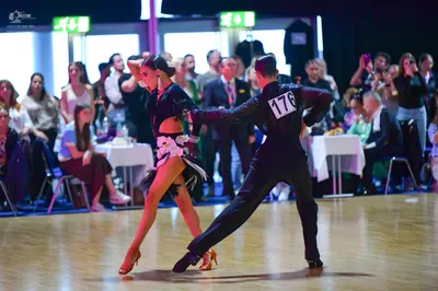 Dancesport competitor #176: Male dancer: black dance suit