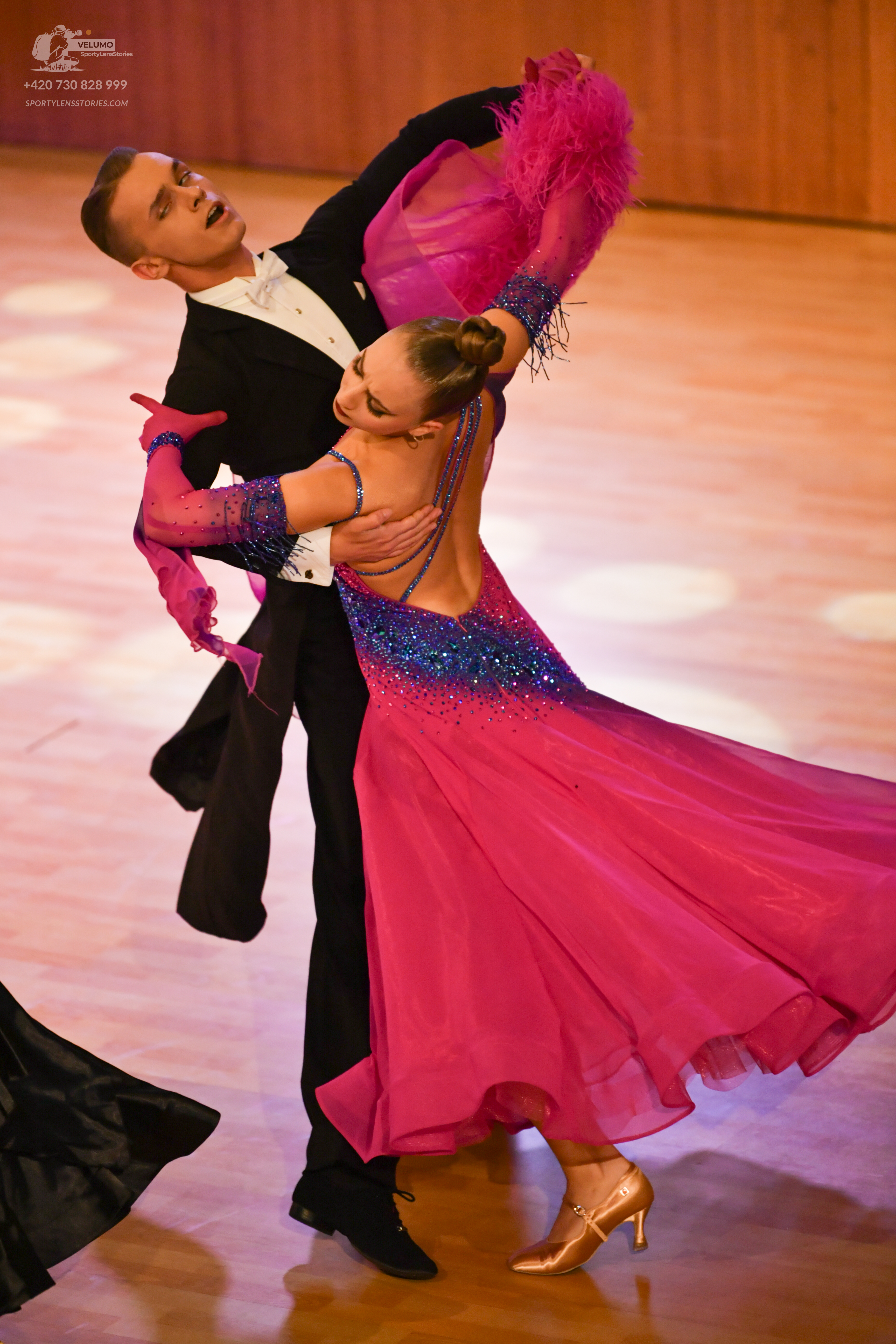 Dancesport competitor: ** Black tail suit