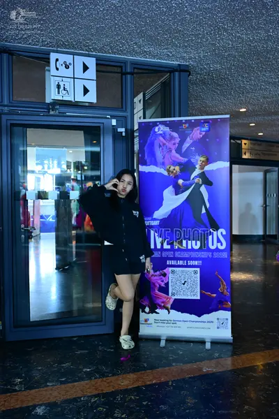 Dancesport competitor: No dancers are visible in the image