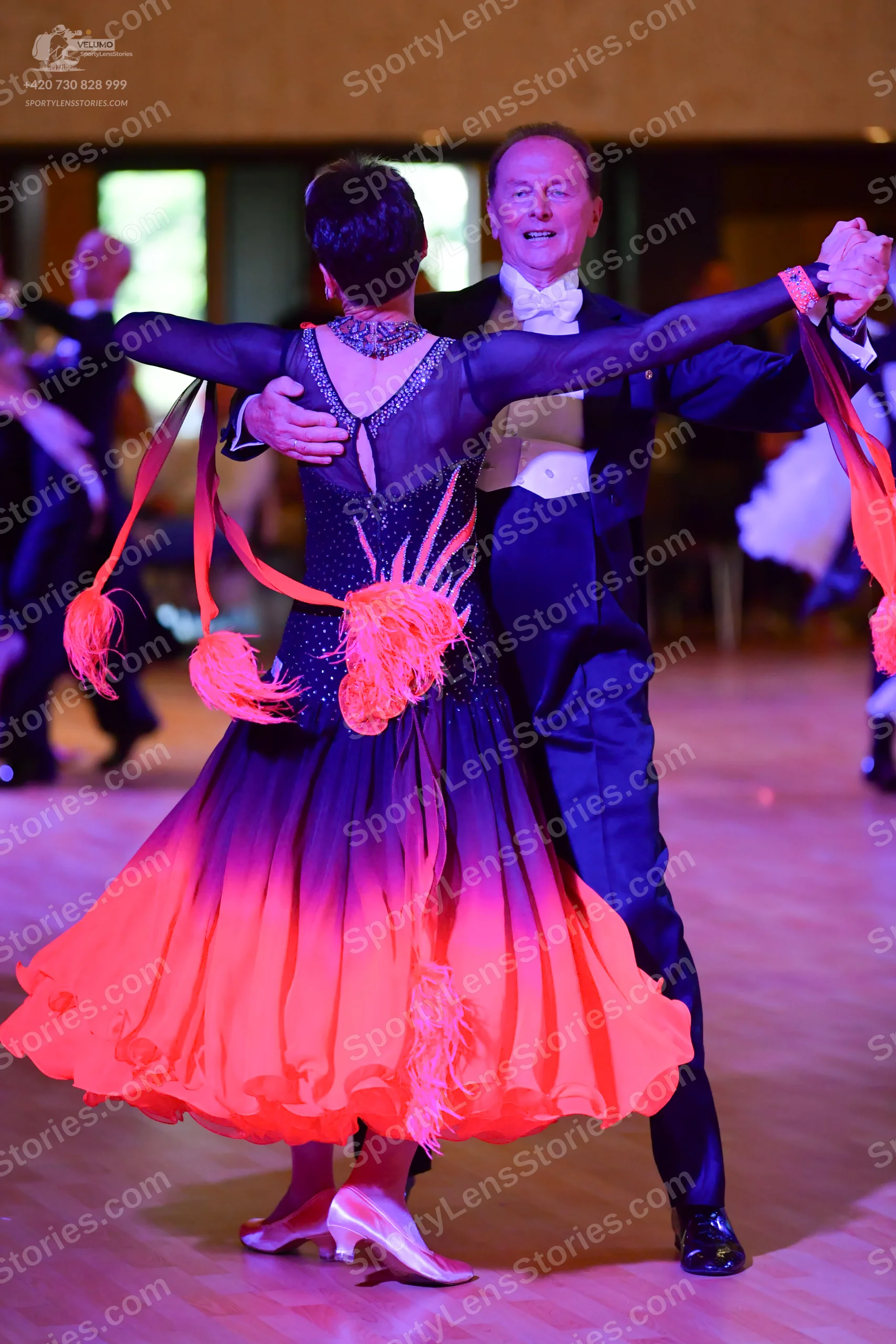 Dancesport competitor: ** Black tail suit