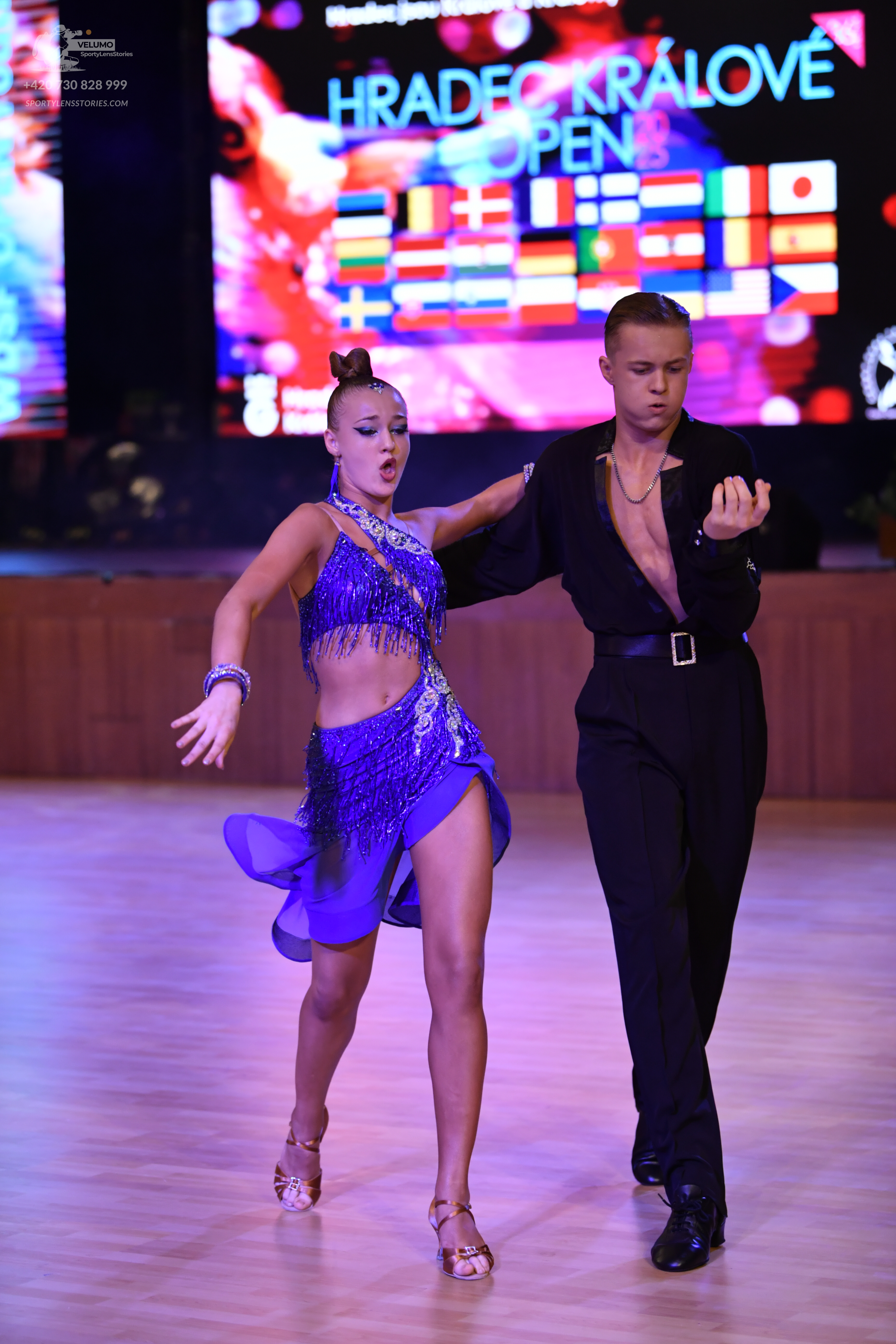 Dancesport competitor: ** Black suit