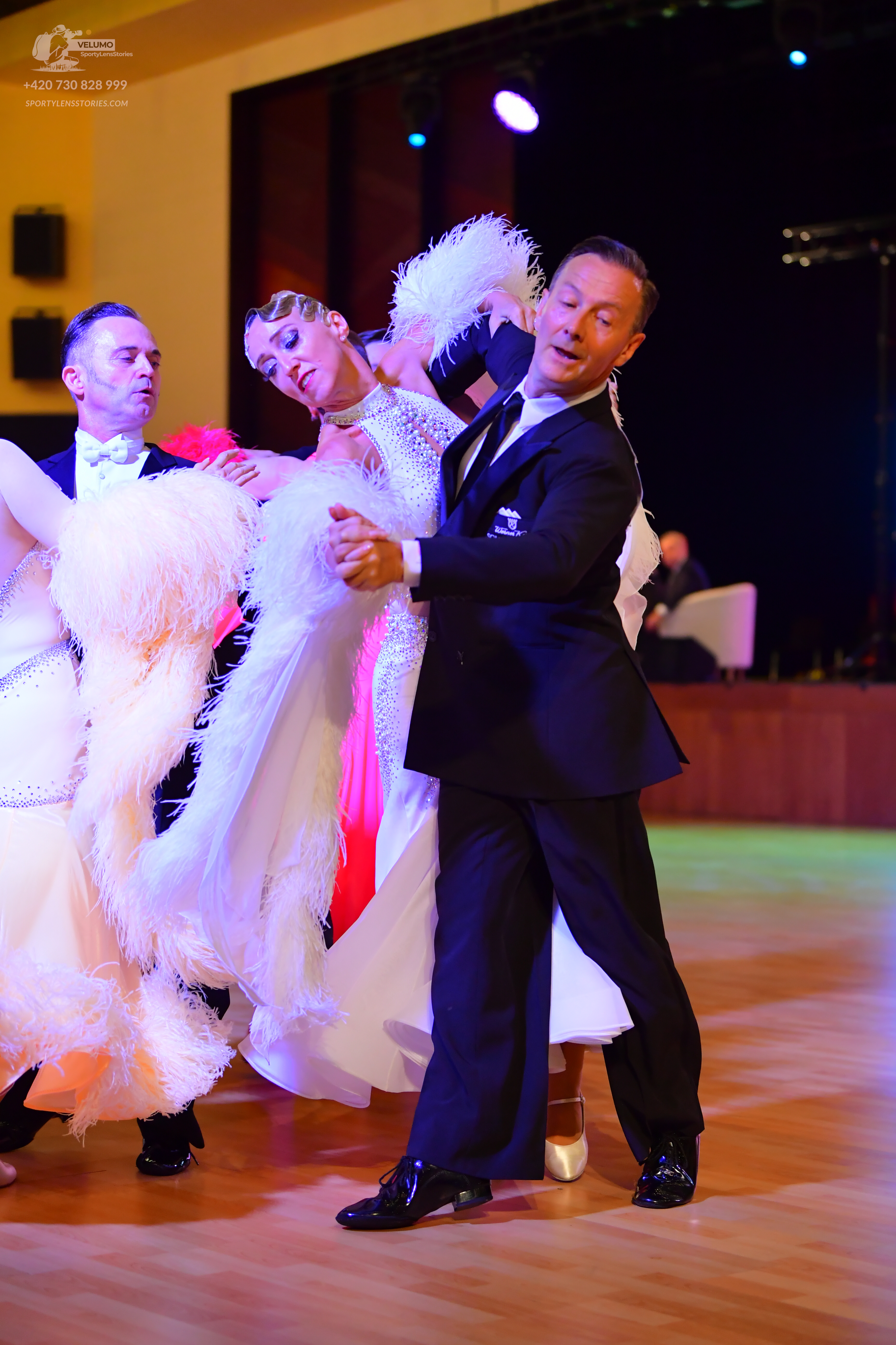 Dancesport competitor: ** Black tail suit