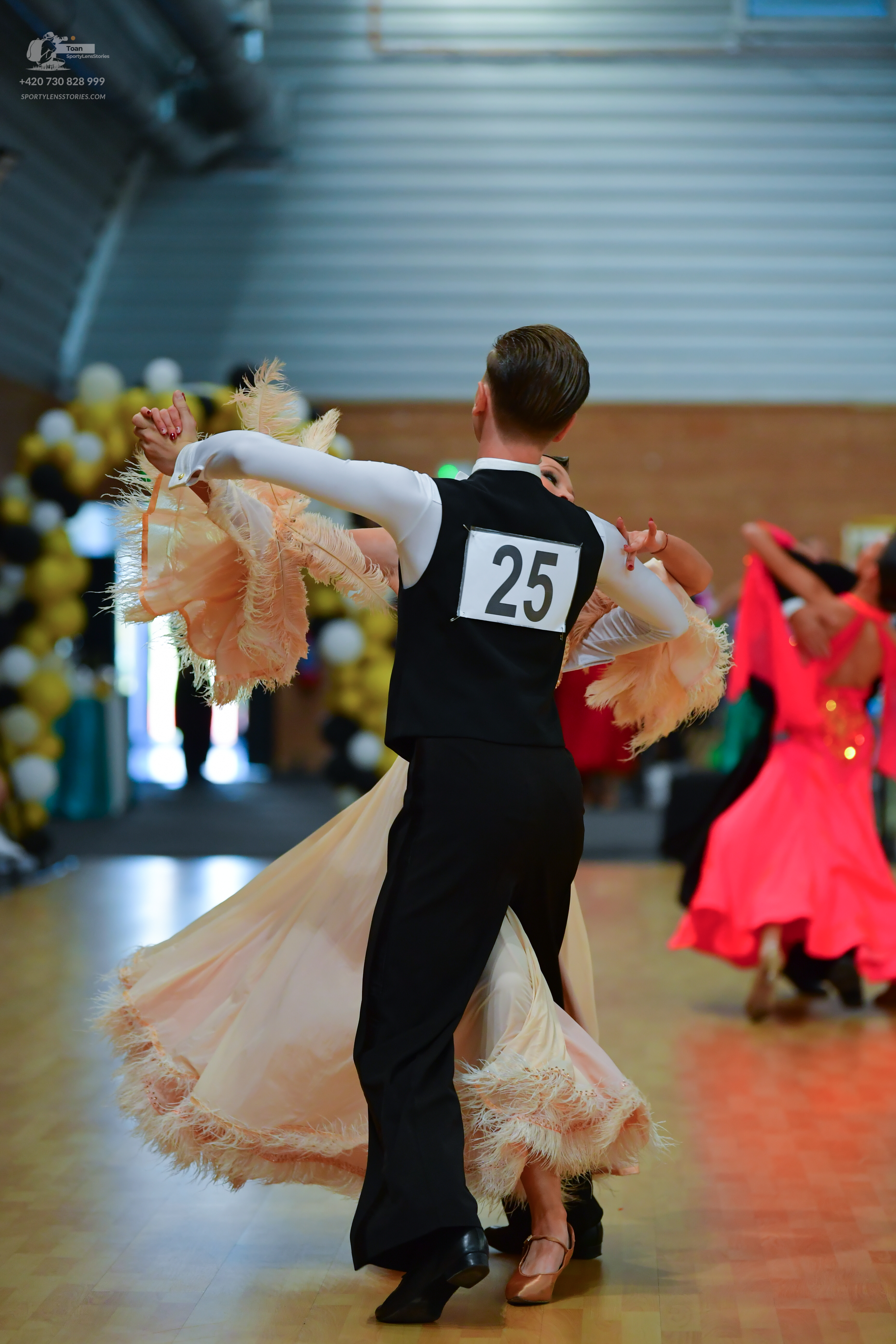 Dancesport competitor #25: ** Black tail suit