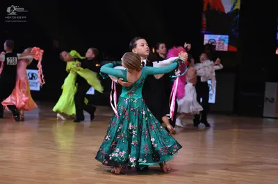 Dancesport competitor: Male dancer (far left): black shirt with number 238