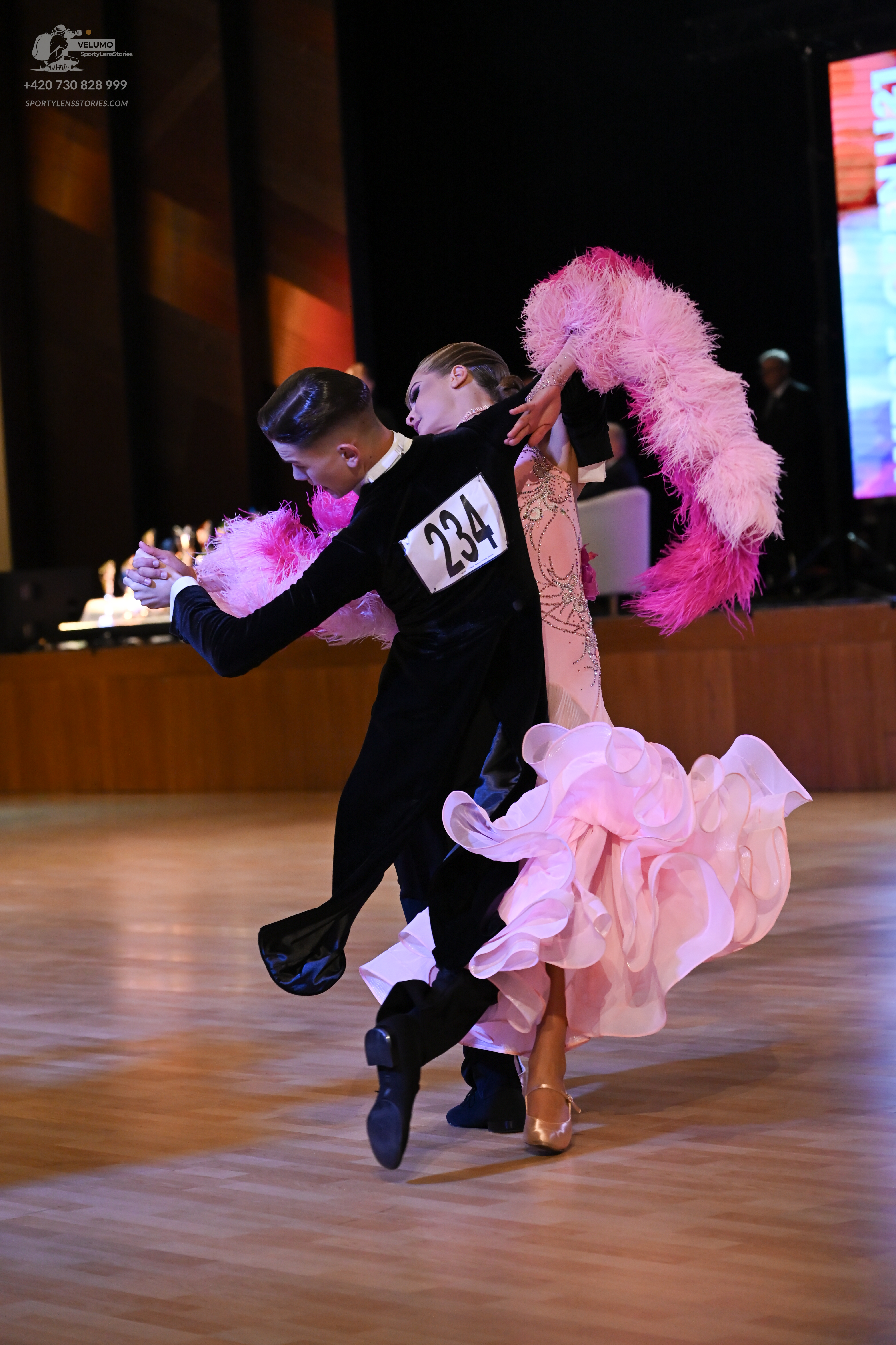 Dancesport competitor: ** Black tail suit