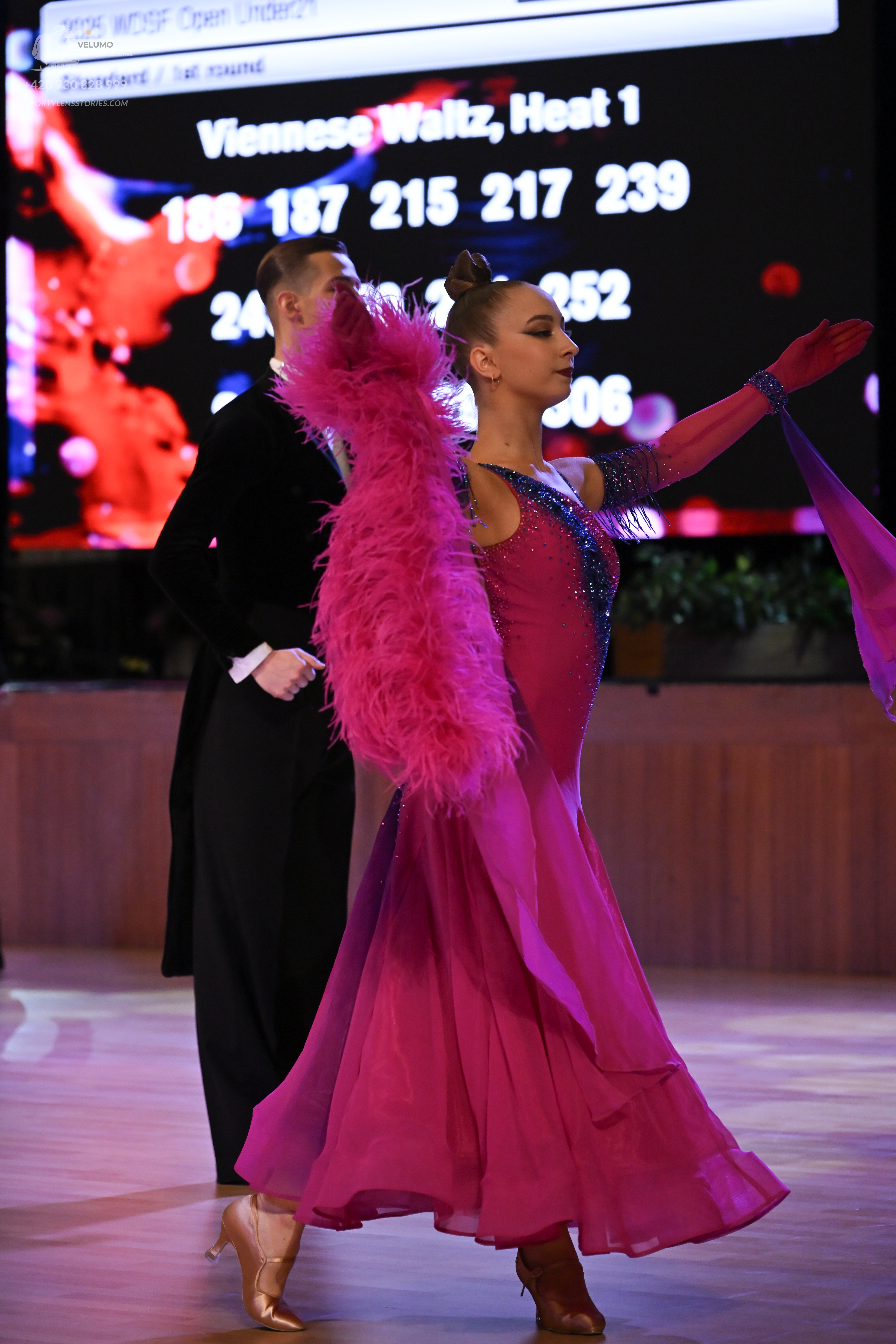 Dancesport competitor: ** Black tail suit