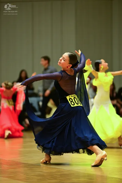 Dancesport competitor #801: ** Navy blue ballgown