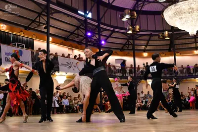 Dancesport competitor #30: Female dancer: red Latin dress with fringe