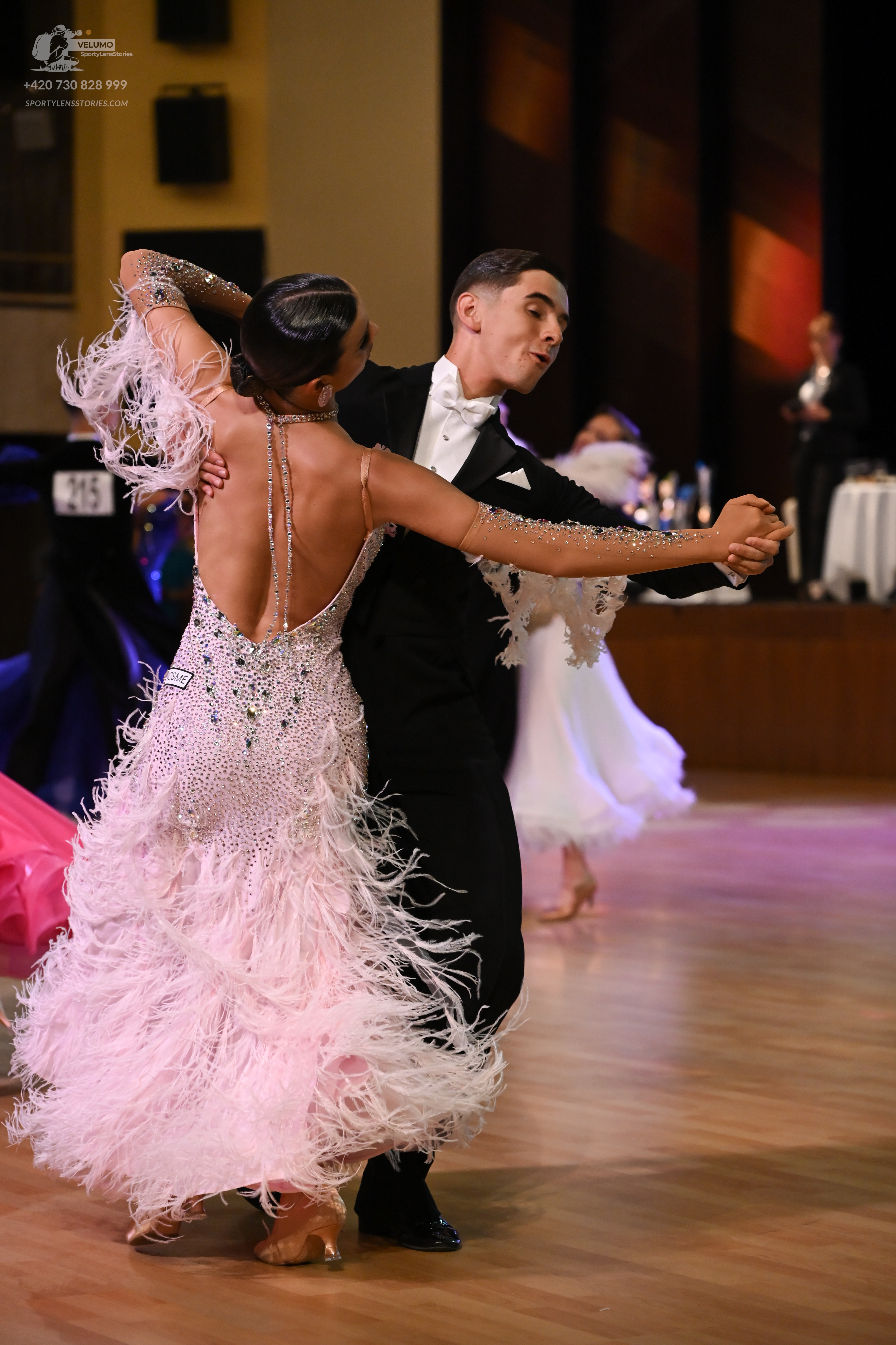 Dancesport competitor: ** Black tail suit