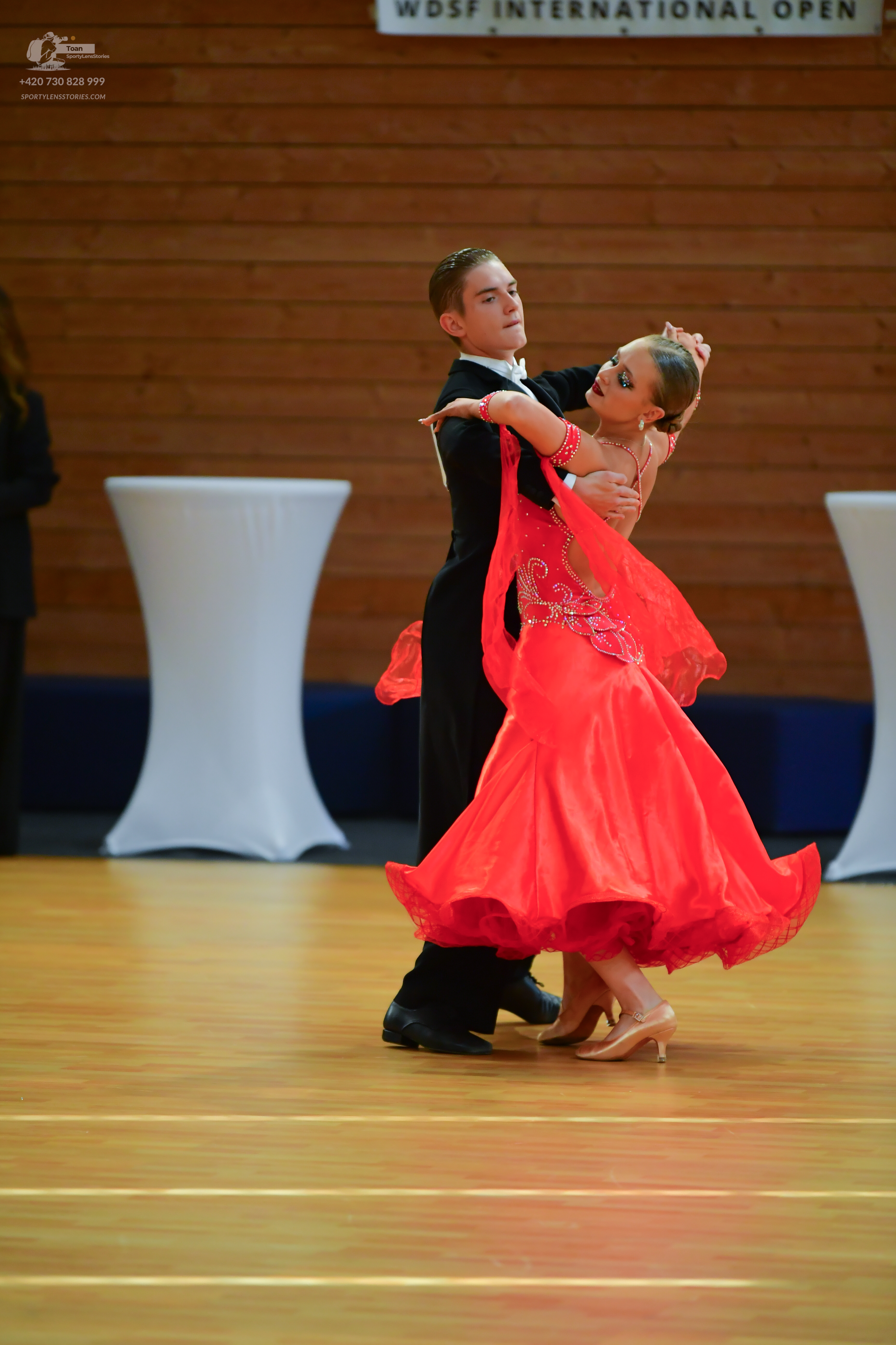 Dancesport competitor: ** Black tail suit