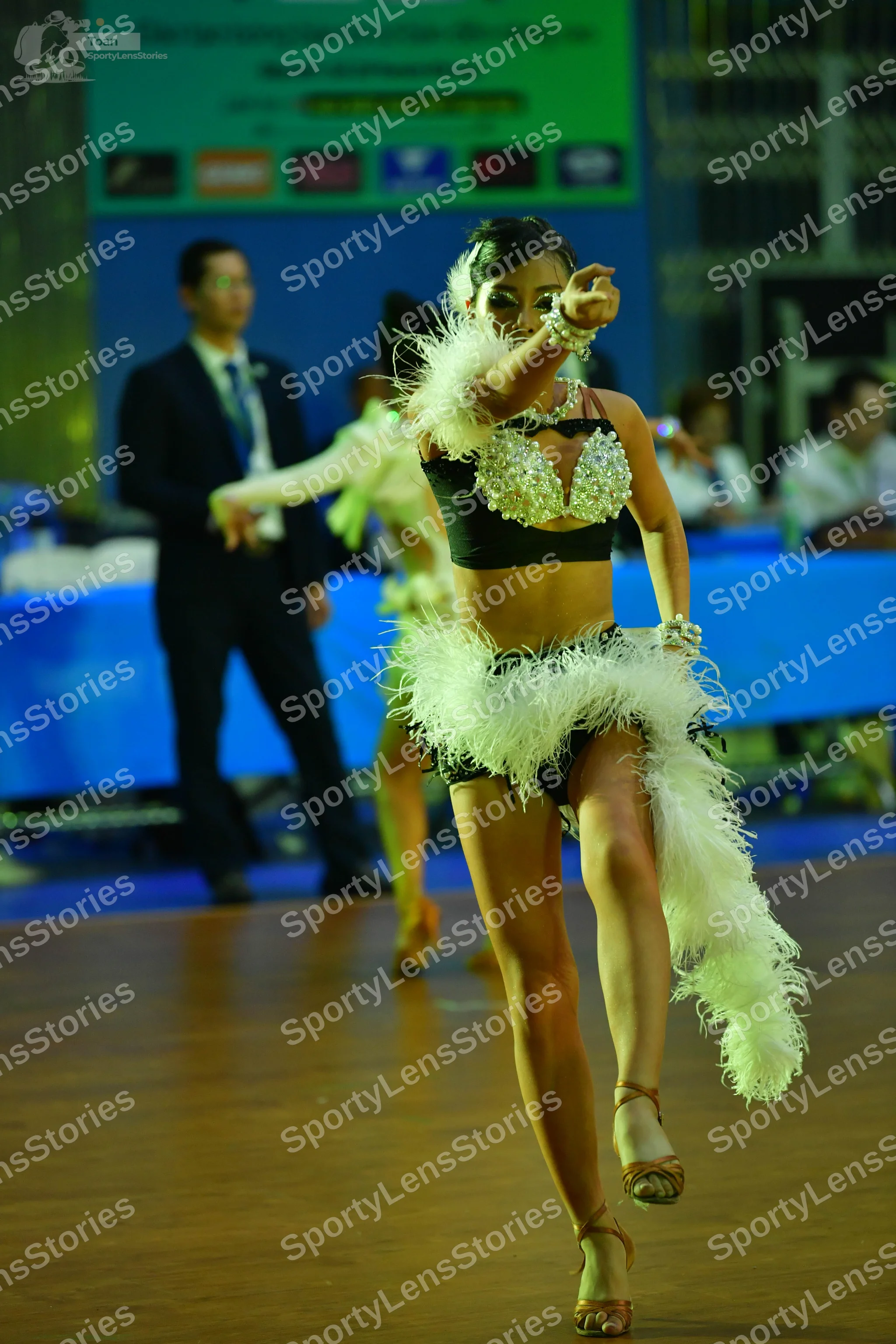 Dancesport competitor: ** Black suit