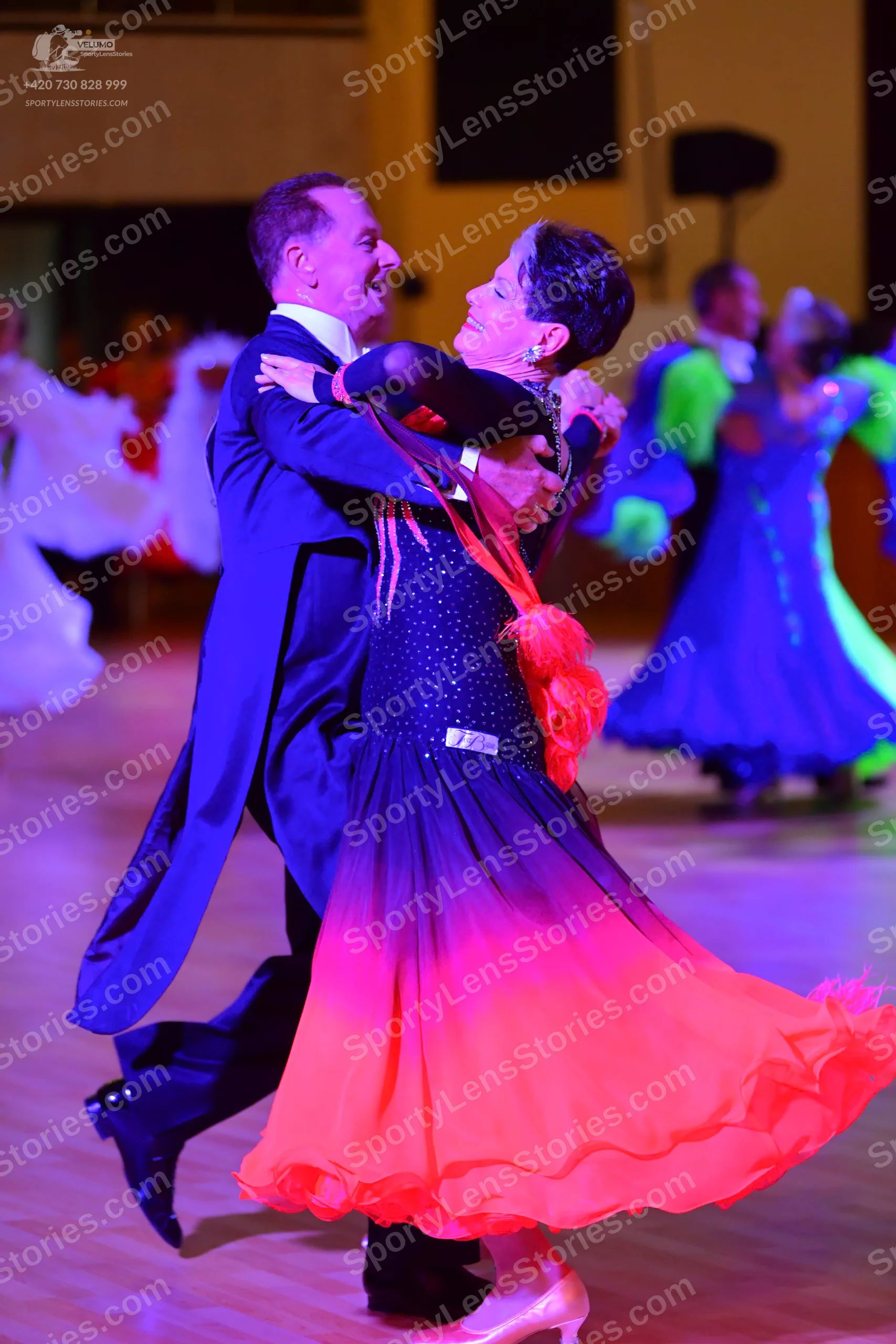 Dancesport competitor: ** Black tailsuit
