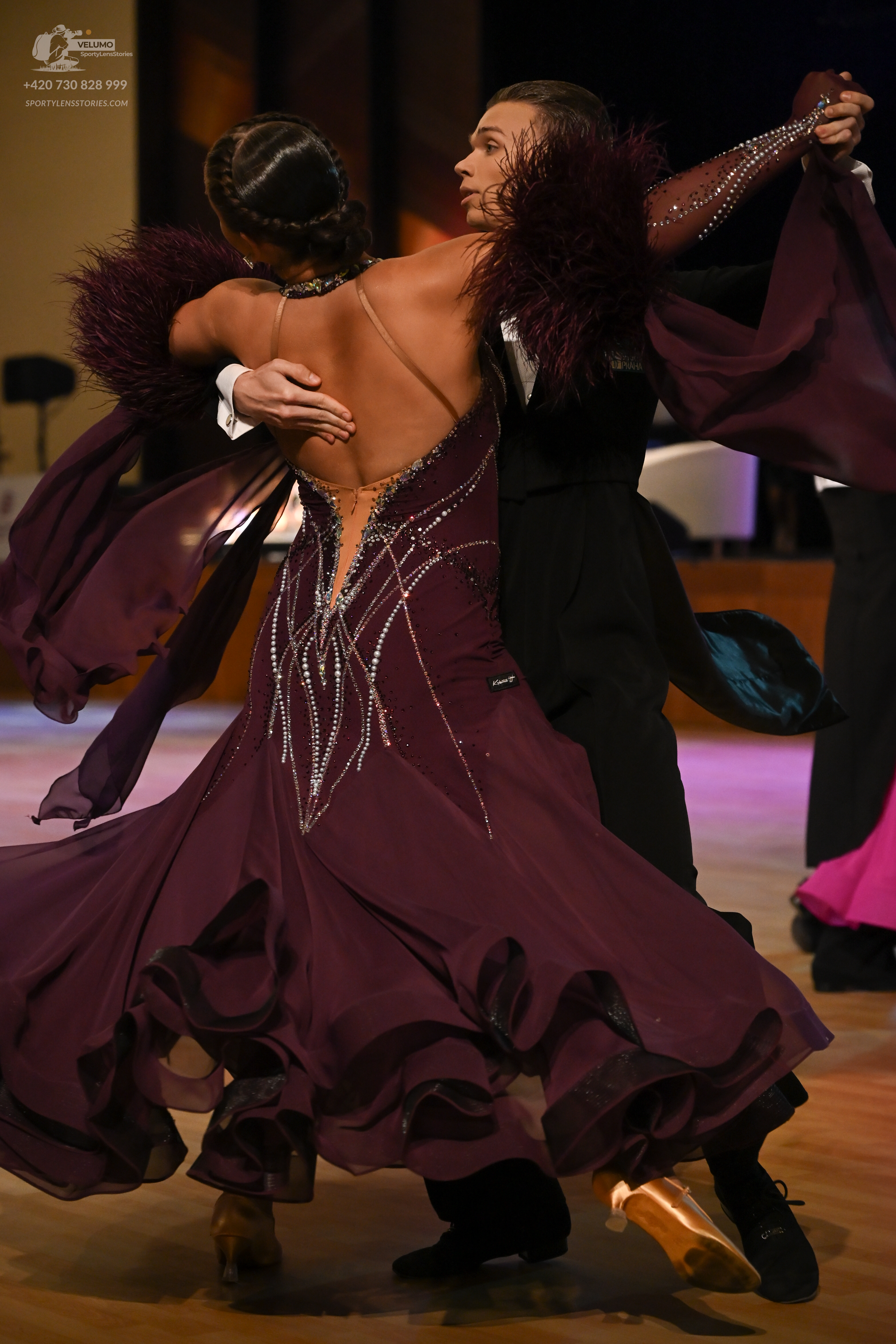 Dancesport competitor: ** Black tail suit