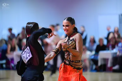 Dancesport competitor #629: Male dancer: black dance suit