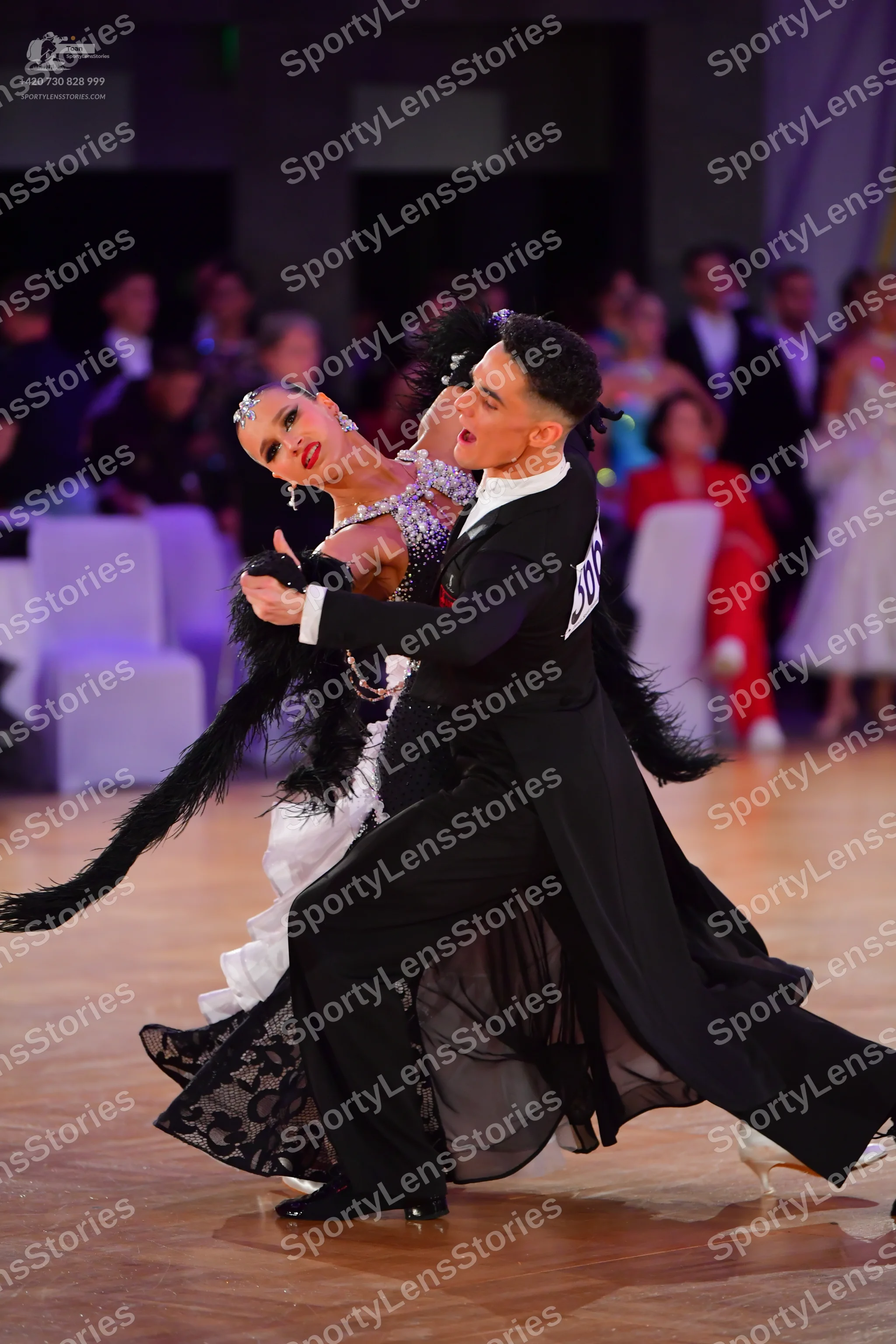 Dancesport competitor #50: Male dancer: black ballroom tailcoat