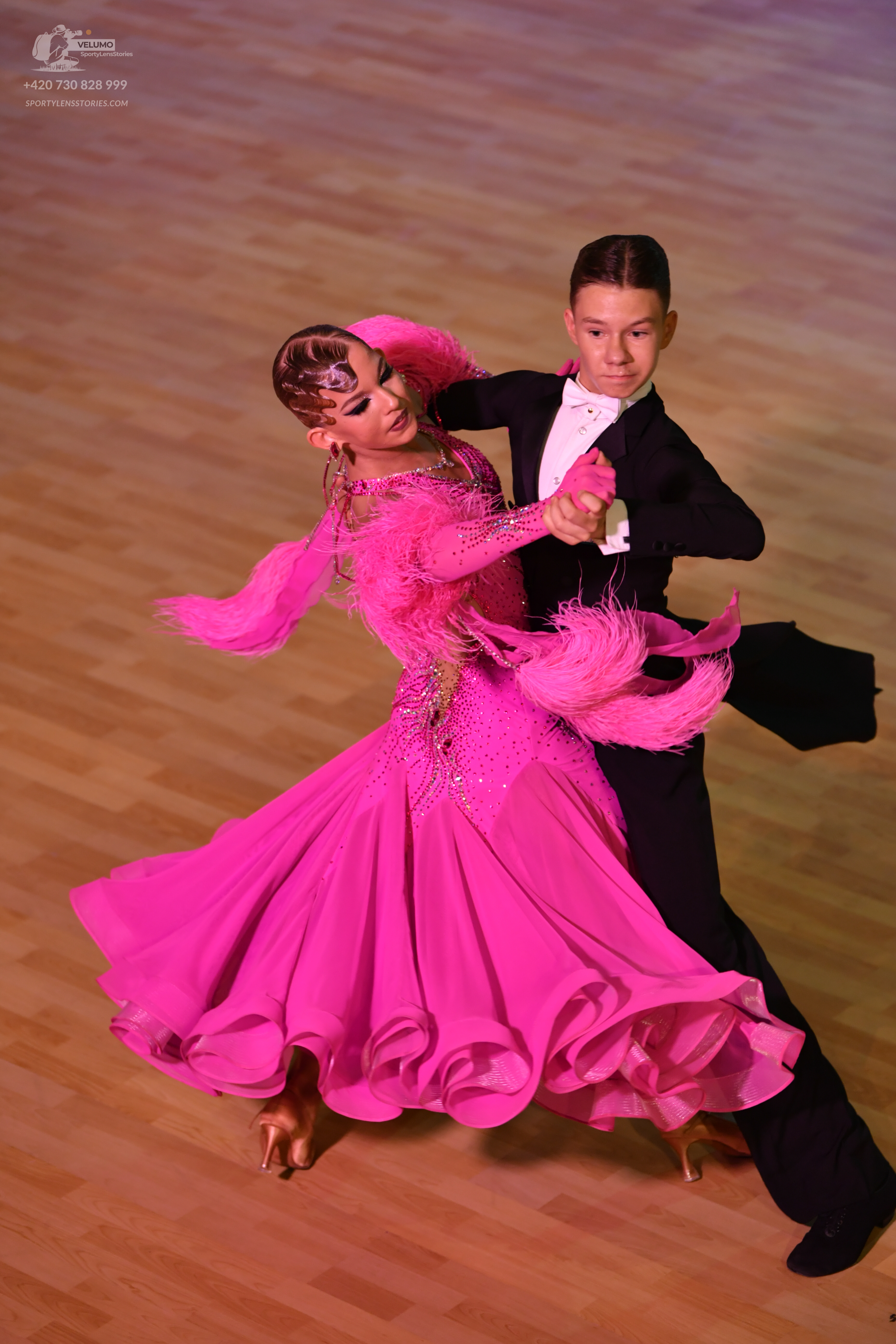 Dancesport competitor: ** Black tail suit