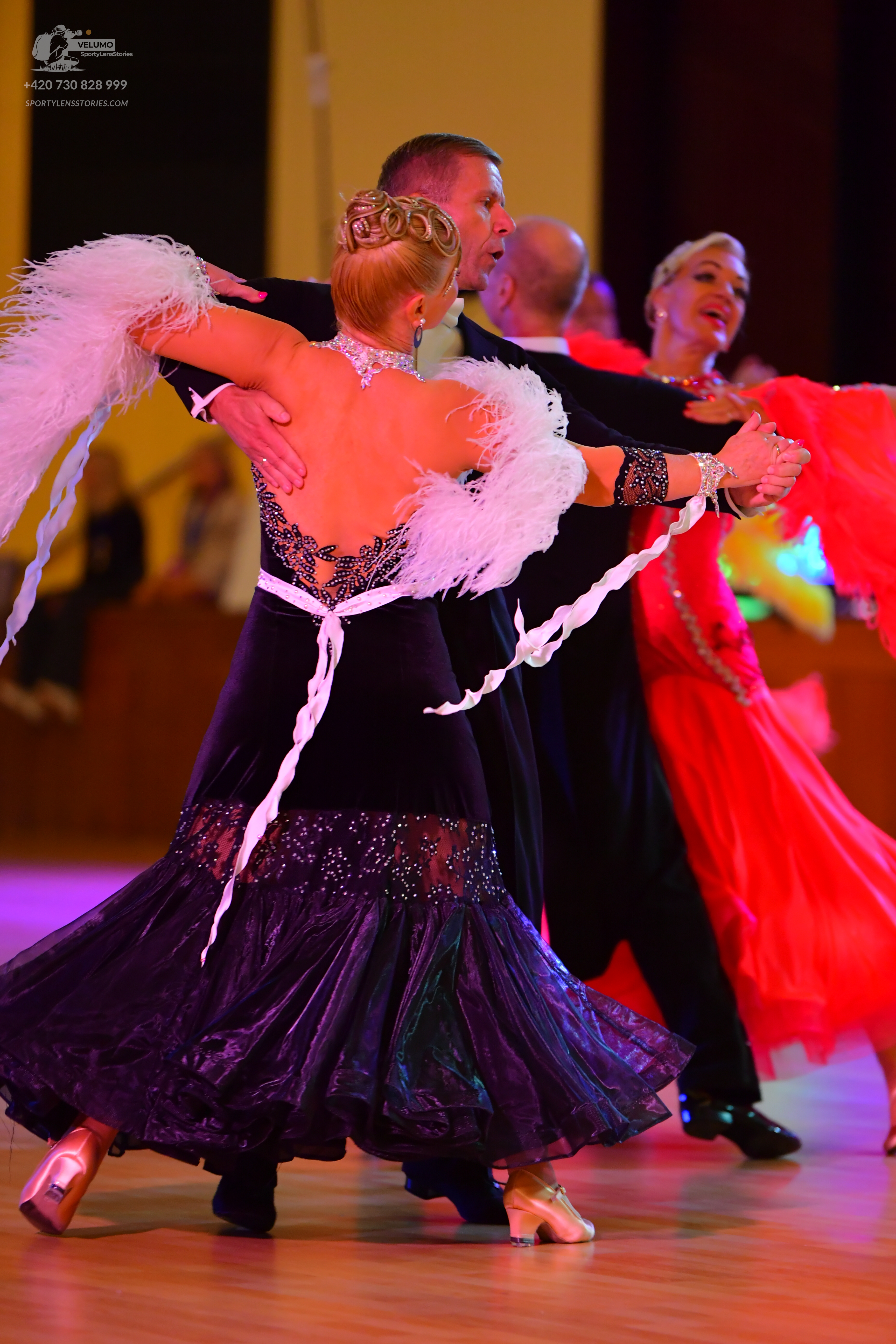 Dancesport competitor: ** Black tail suit