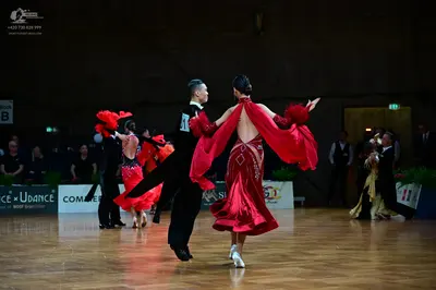 Dancesport competitor #173: Male dancers: black suits