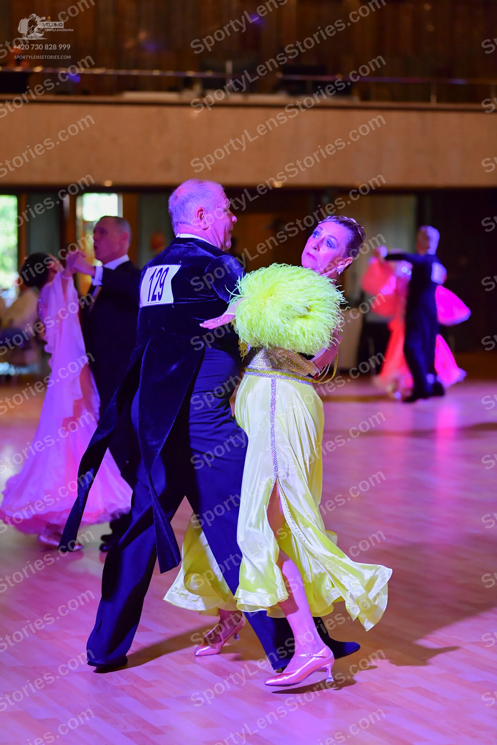 Dancesport competitor: ** Black tail suit