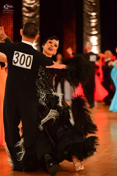 Dancesport competitor #300: Male dancer: black dance suit