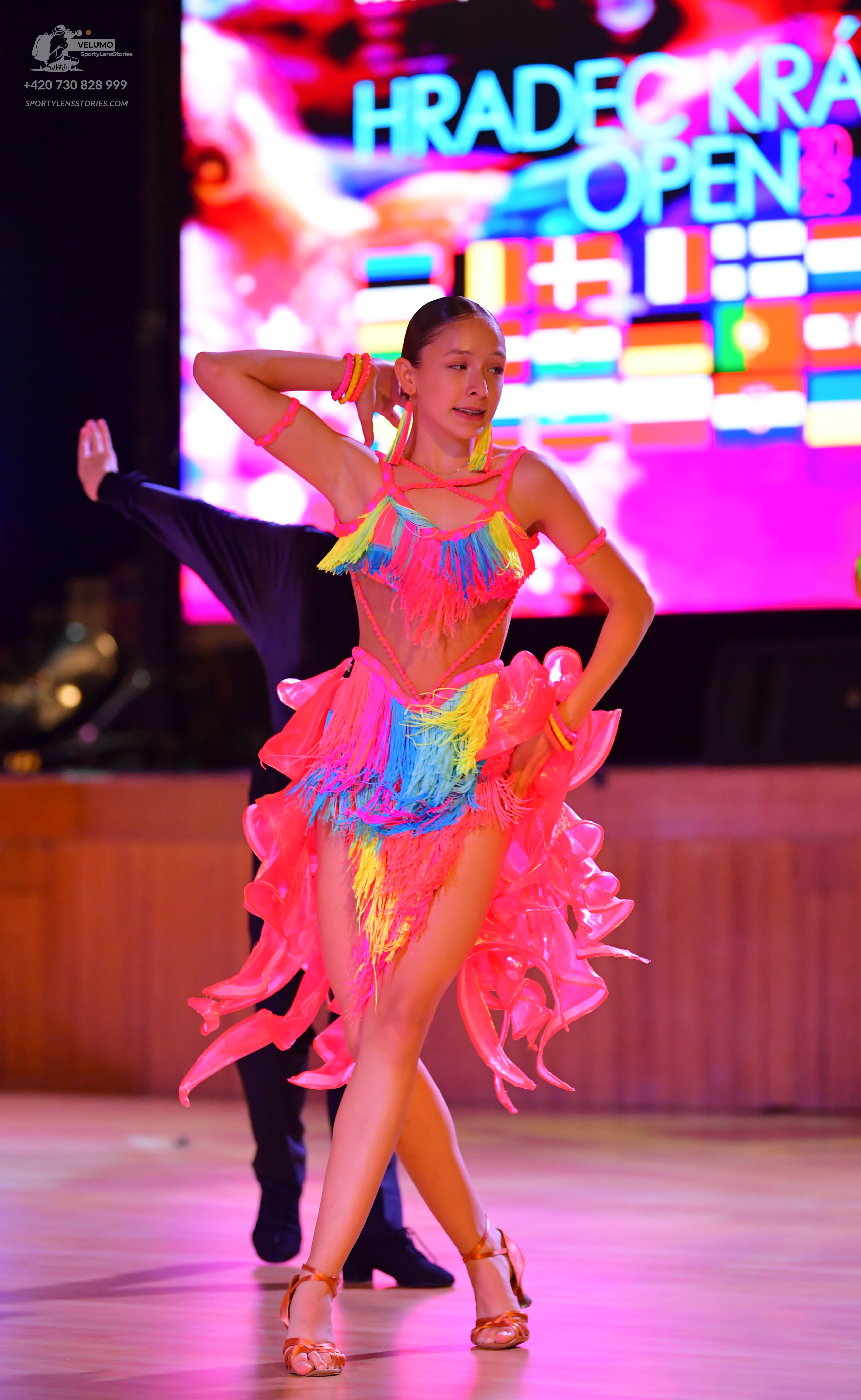 Dancesport competitor: ** Black suit