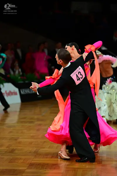 Dancesport competitor #43: Male dancer: black ballroom suit
