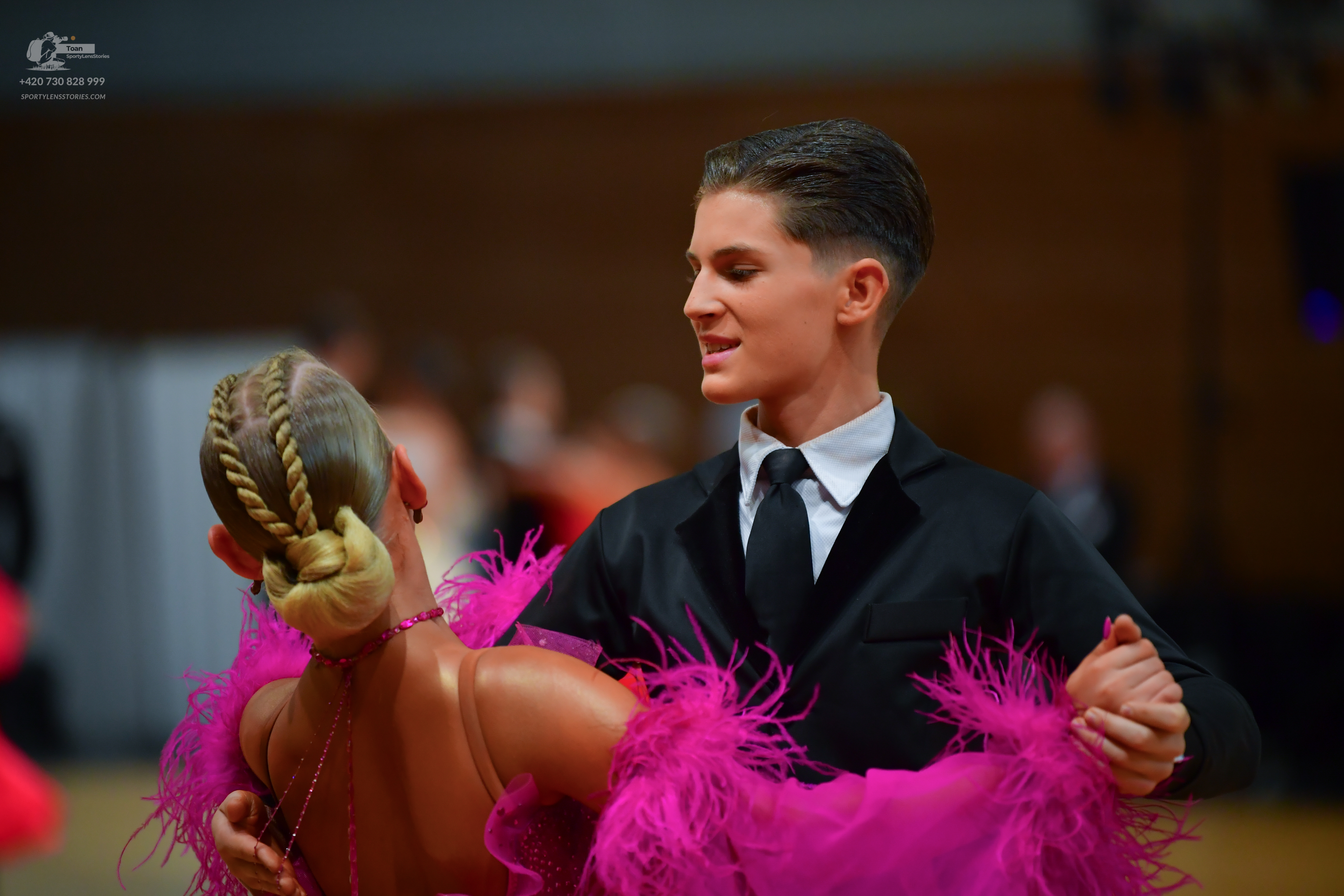 Dancesport competitor: ** Black tail suit
