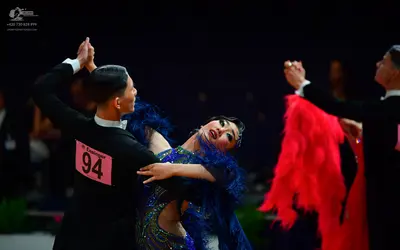Dancesport competitor: Male dancers: black suits