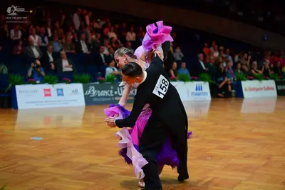 Dancesport competitor #158: Male dancer: black suit