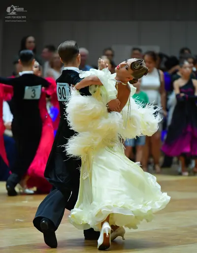 Dancesport competitor #90: Male dancers: black suits