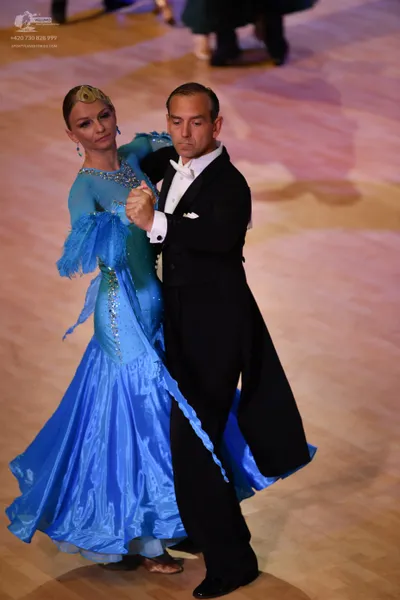 Dancesport competitor: ** Red Latin dress