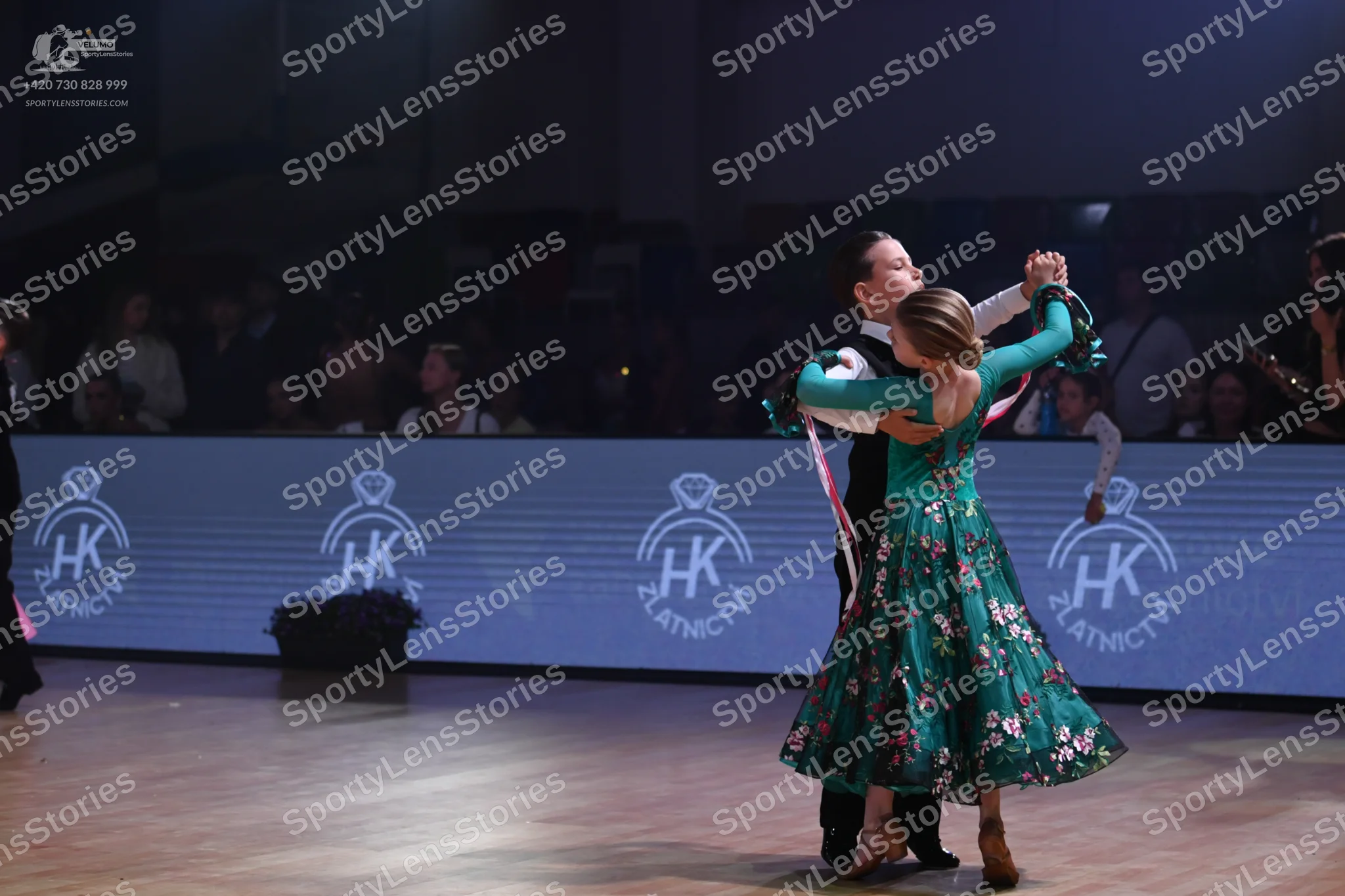 Dancesport competitor: Male dancer: black suit