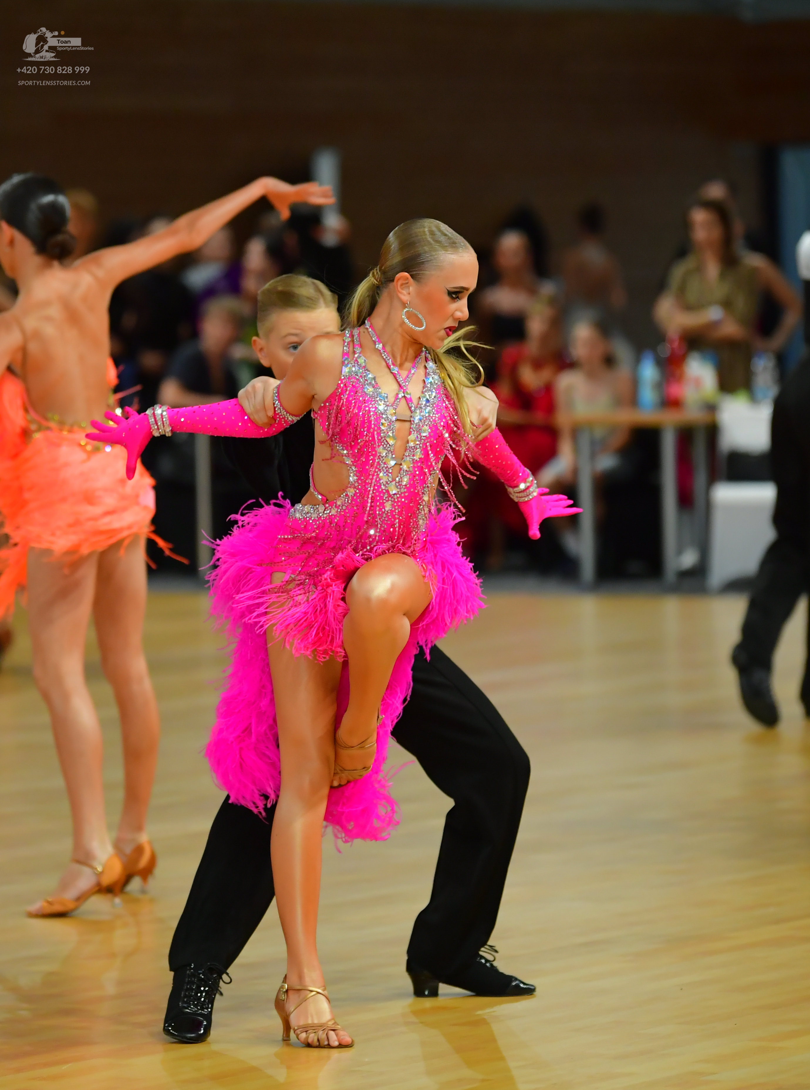 Dancesport competitor: ** Black tailsuit