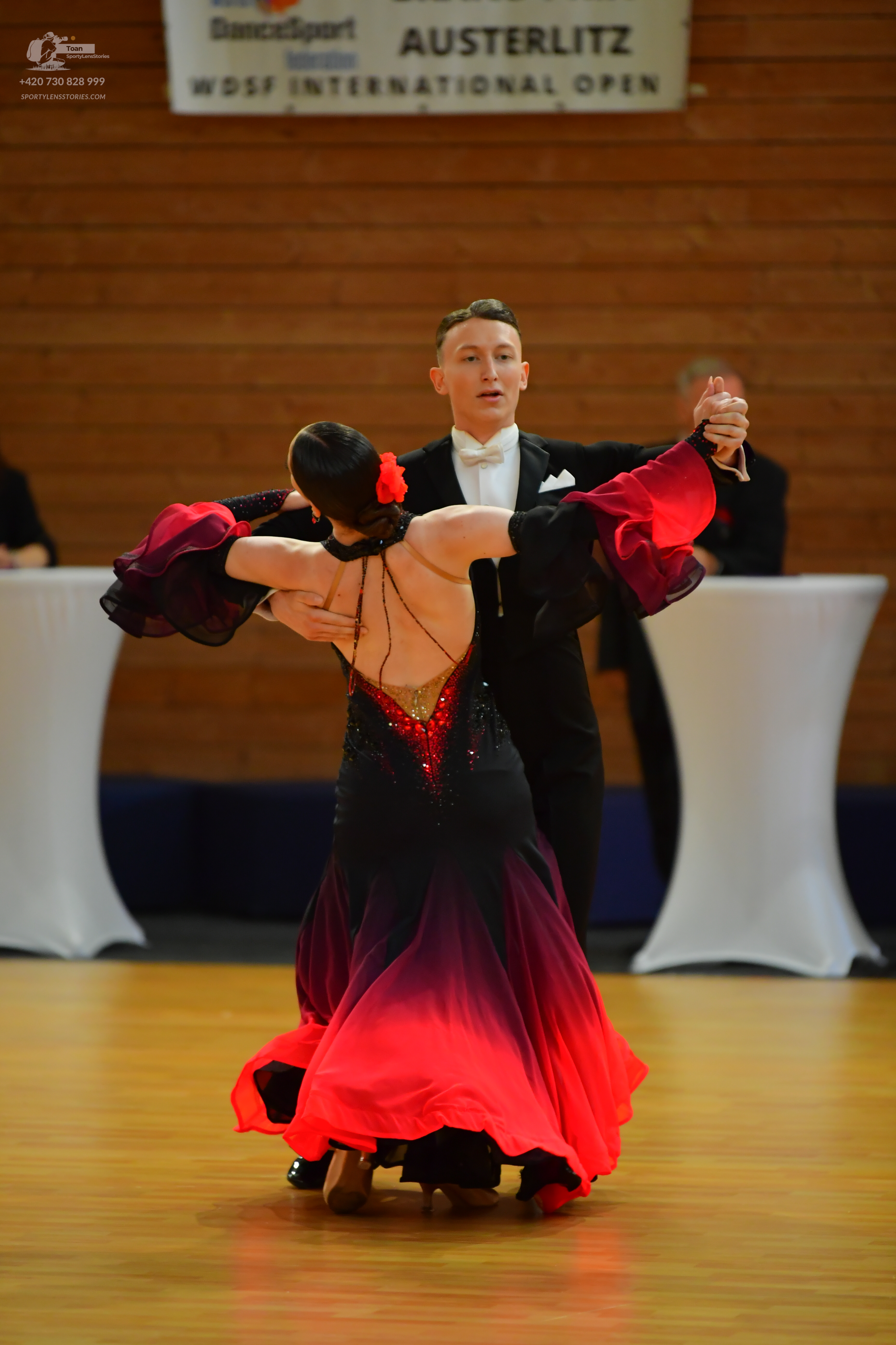 Dancesport competitor: ** Black tail suit