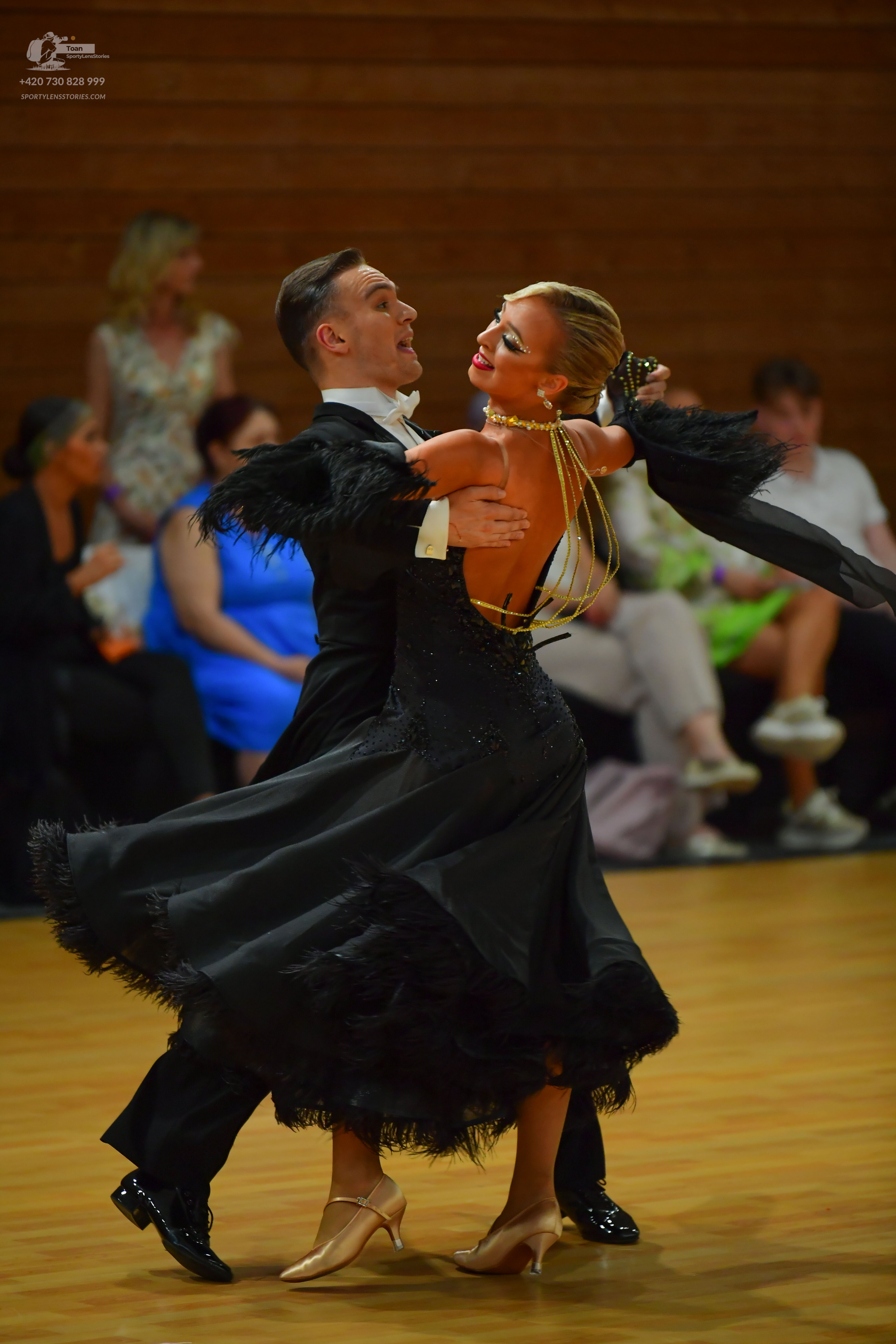 Dancesport competitor: ** Black tail suit