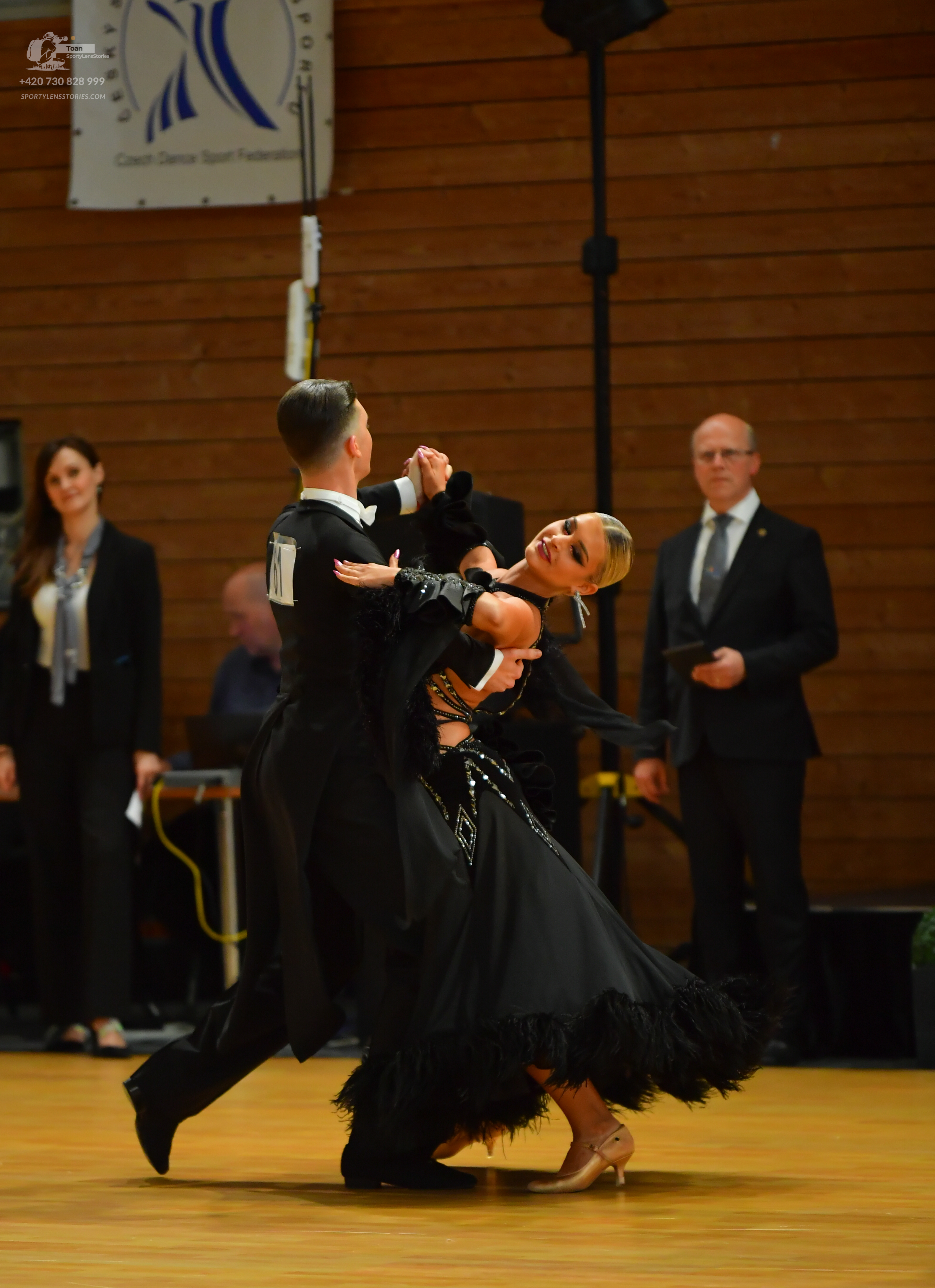 Dancesport competitor: ** Black tail suit