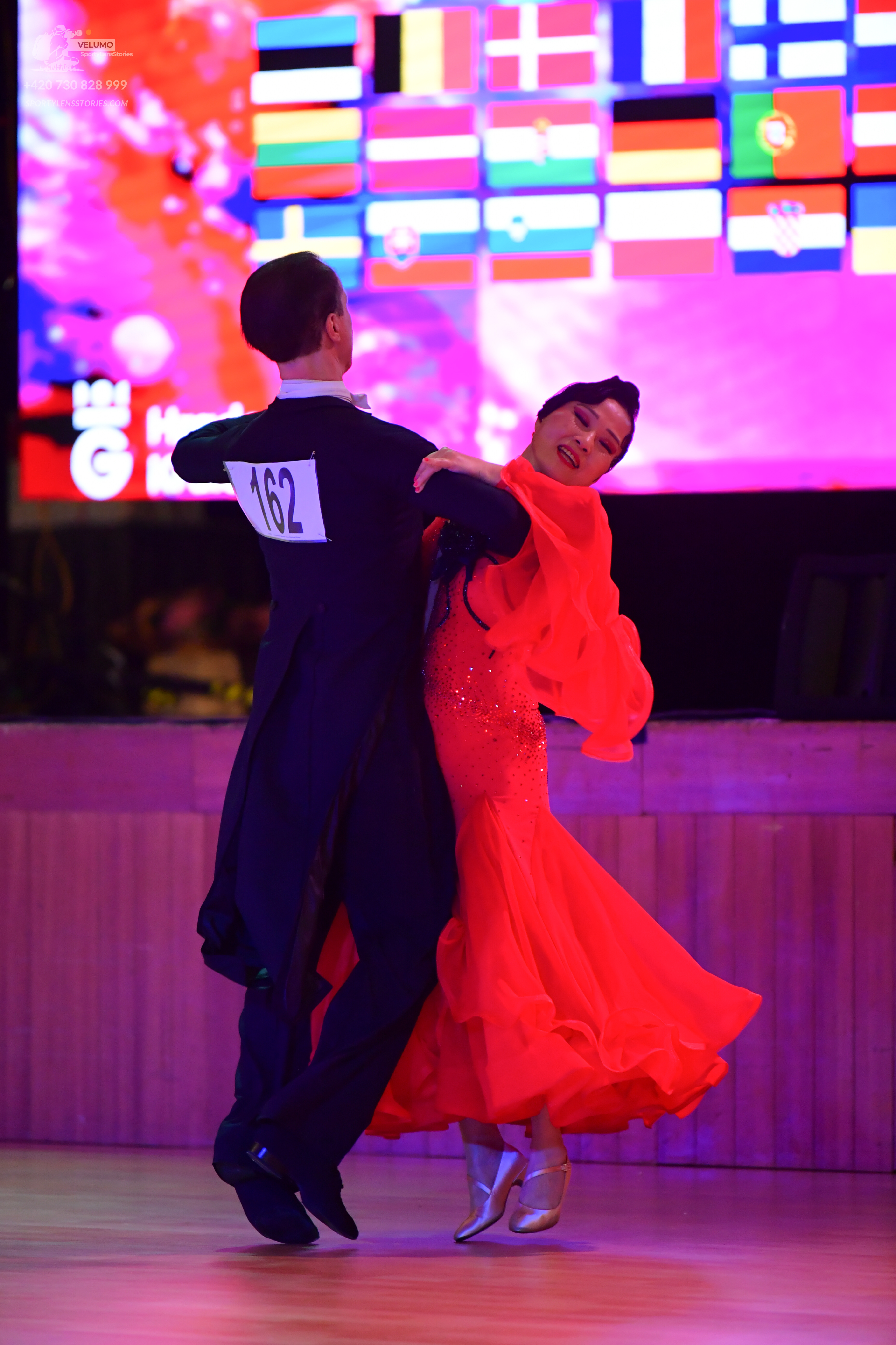 Dancesport competitor #8: ** Black tail suit