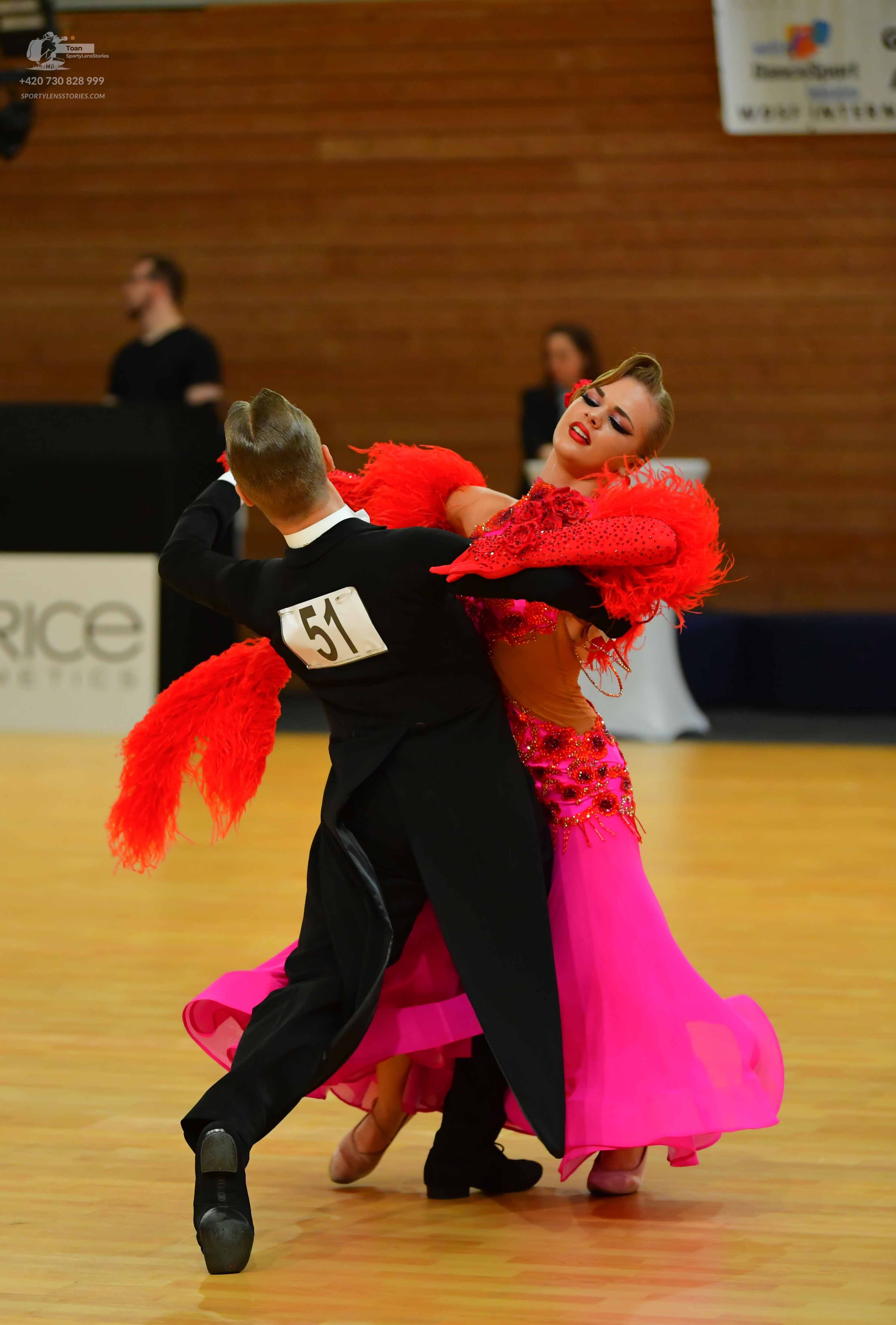 Dancesport competitor: ** Black tail suit