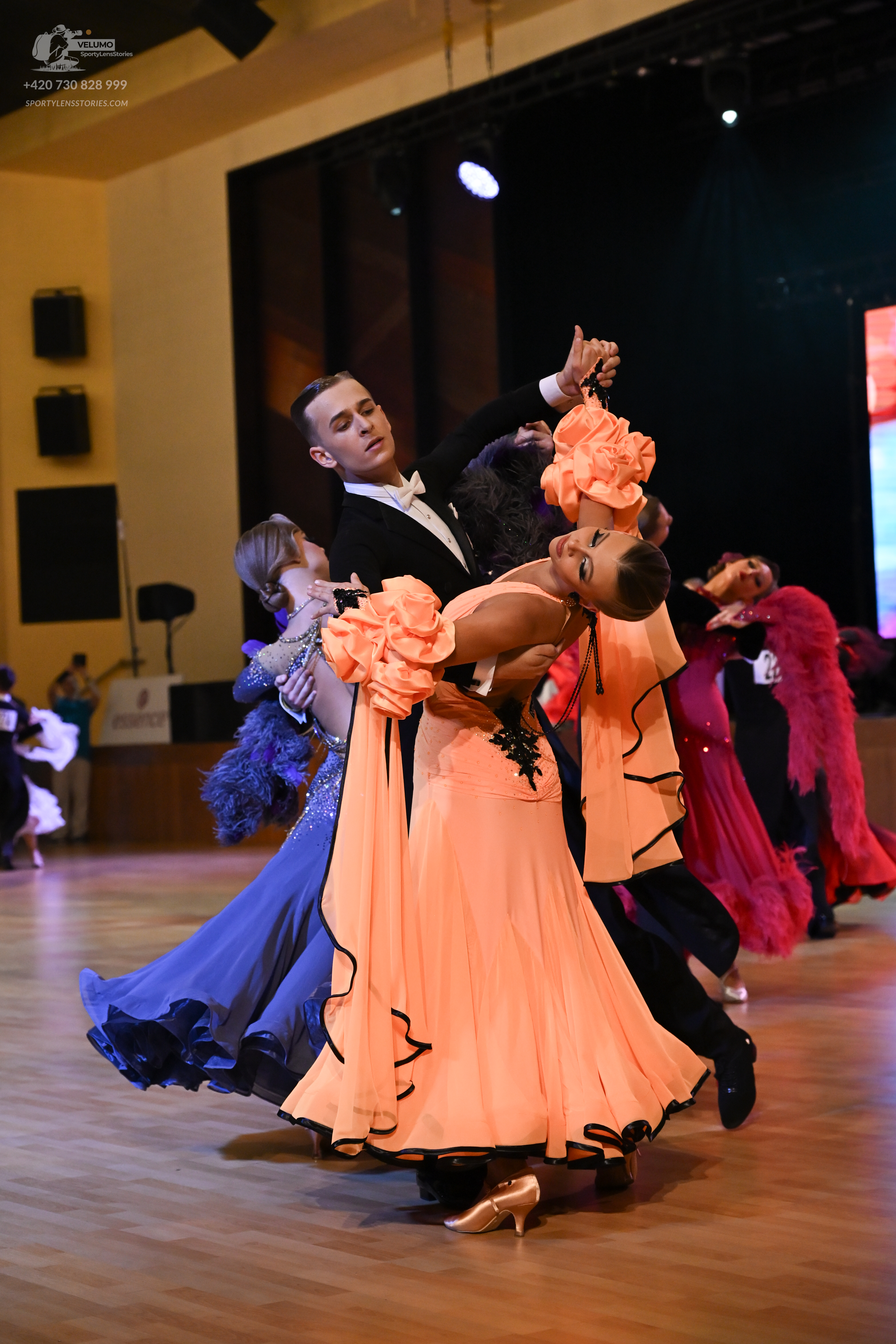 Dancesport competitor: ** Black tail suit