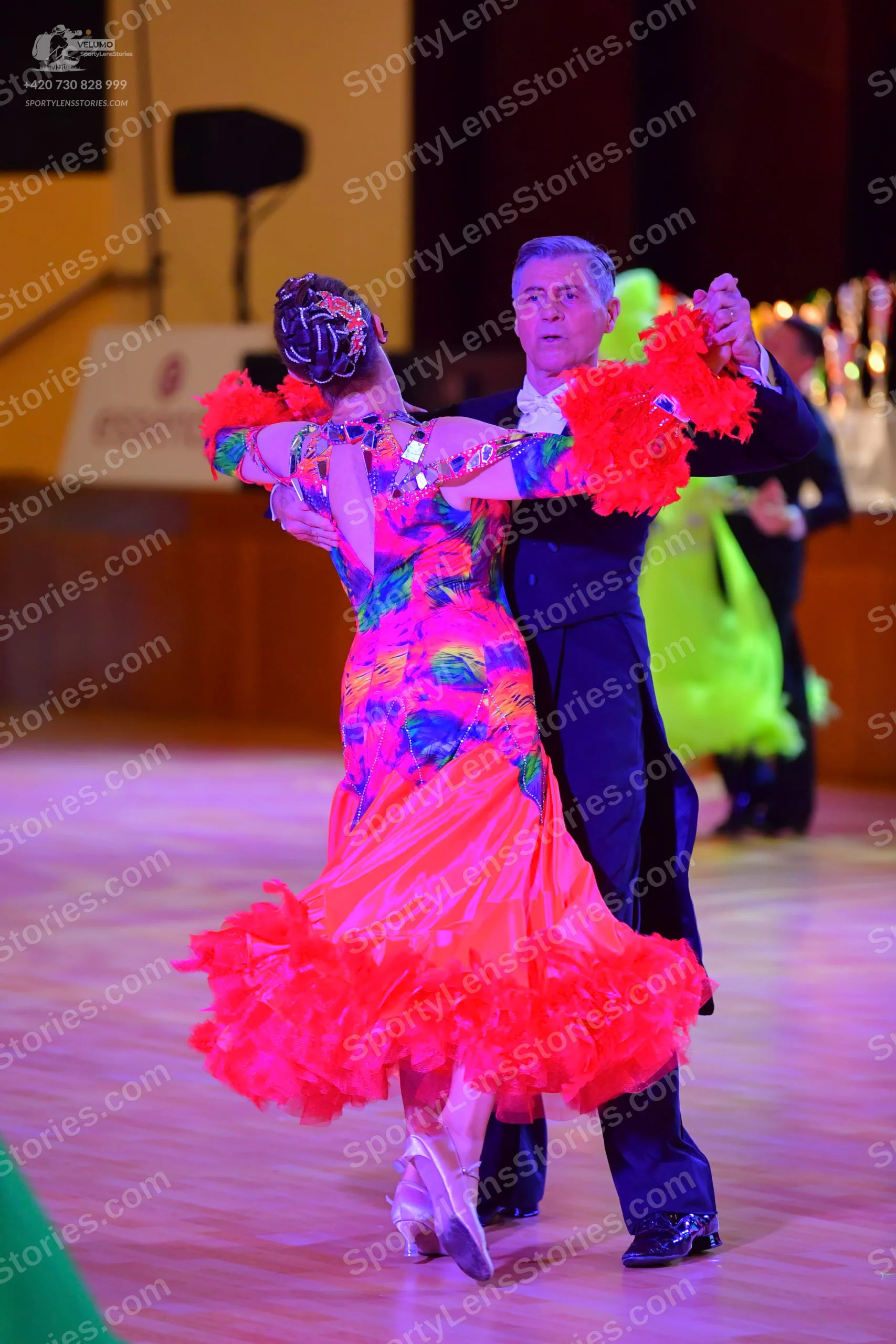 Dancesport competitor: ** Black tail suit