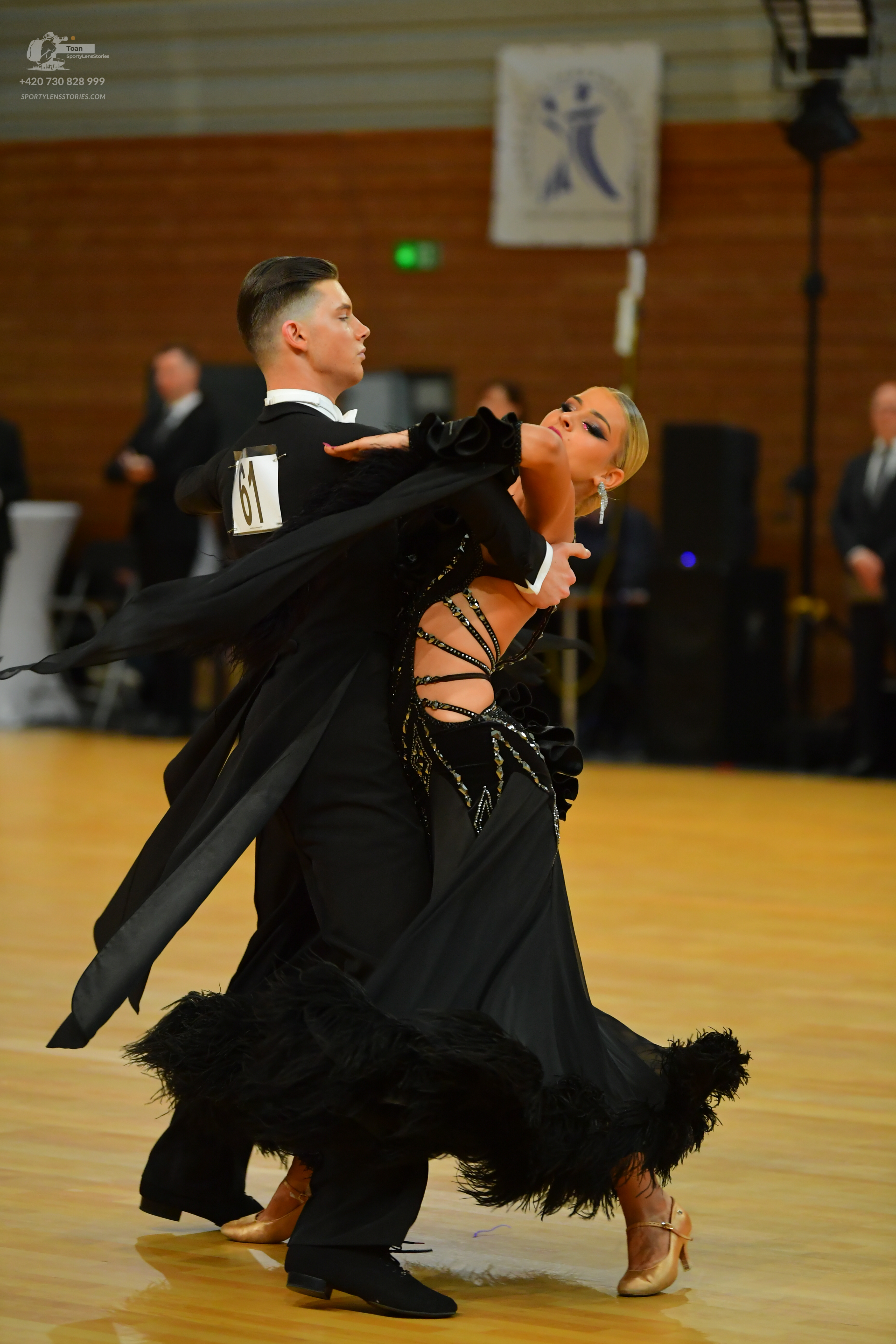 Dancesport competitor: ** Black tail suit