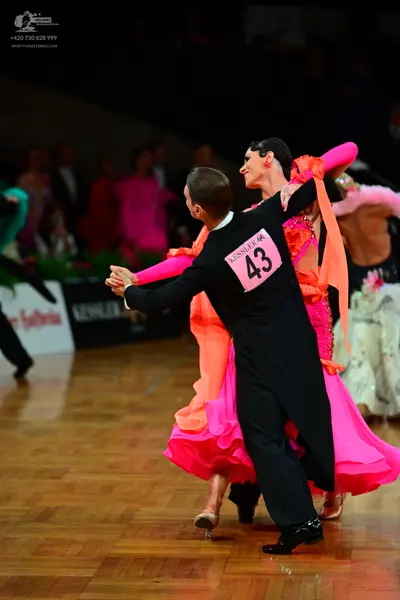 Dancesport competitor #43: Male dancer: black suit