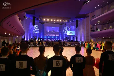 Dancesport competitor: Male dancers: black suits