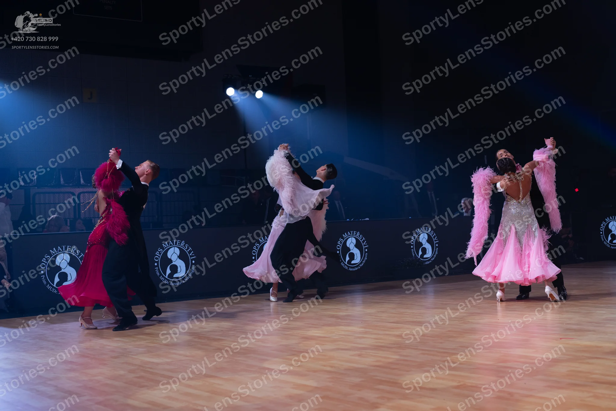 Dancesport competitor: Male dancers: black suits