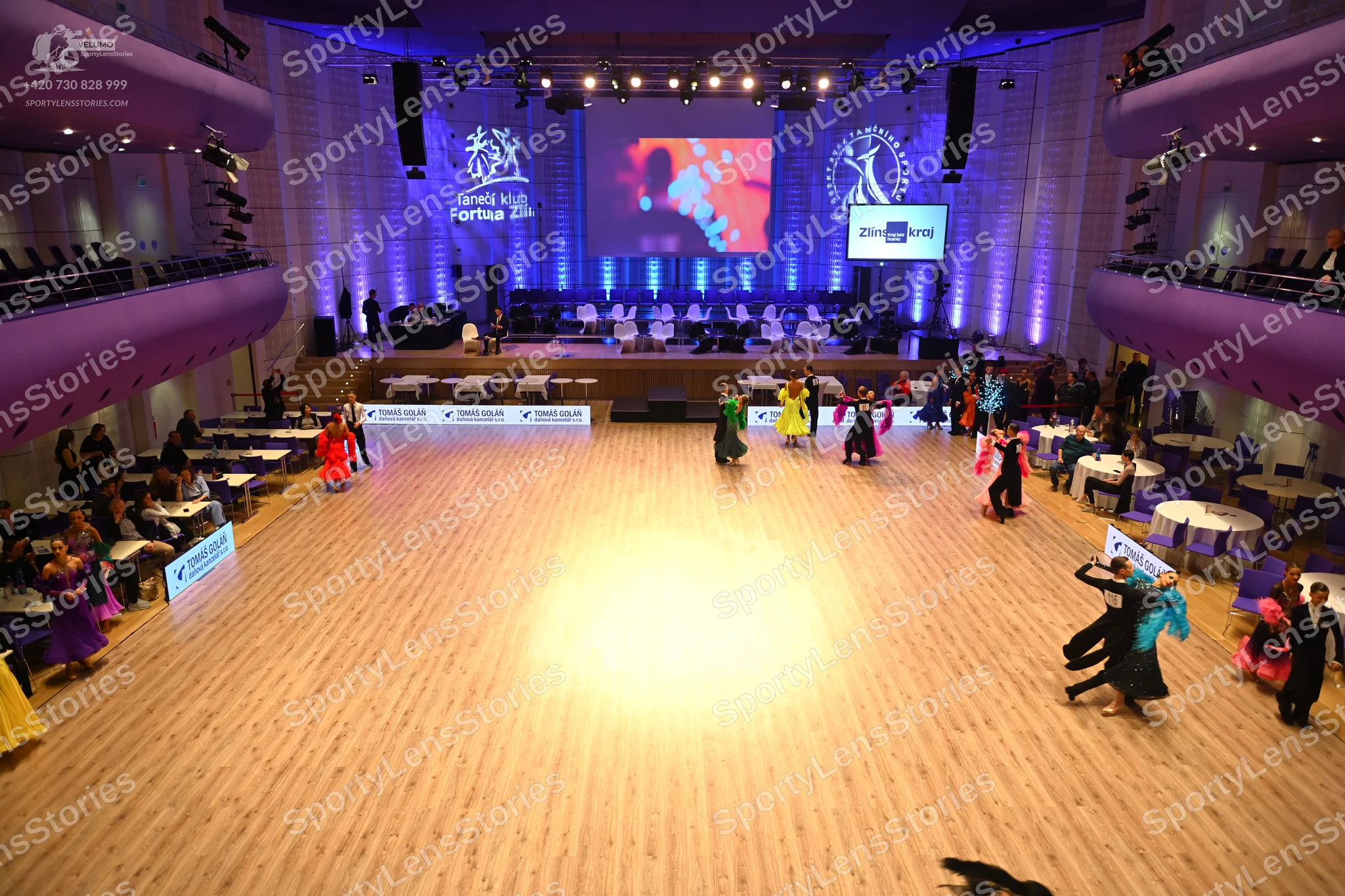 Dancesport competitor: Male dancer: black suit