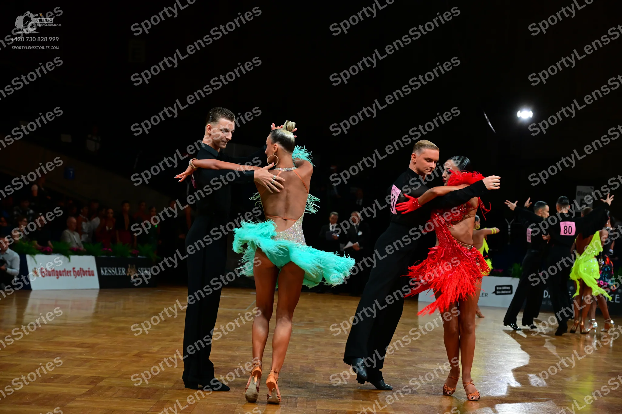 Dancesport competitor #80: Male dancer 1: black suit