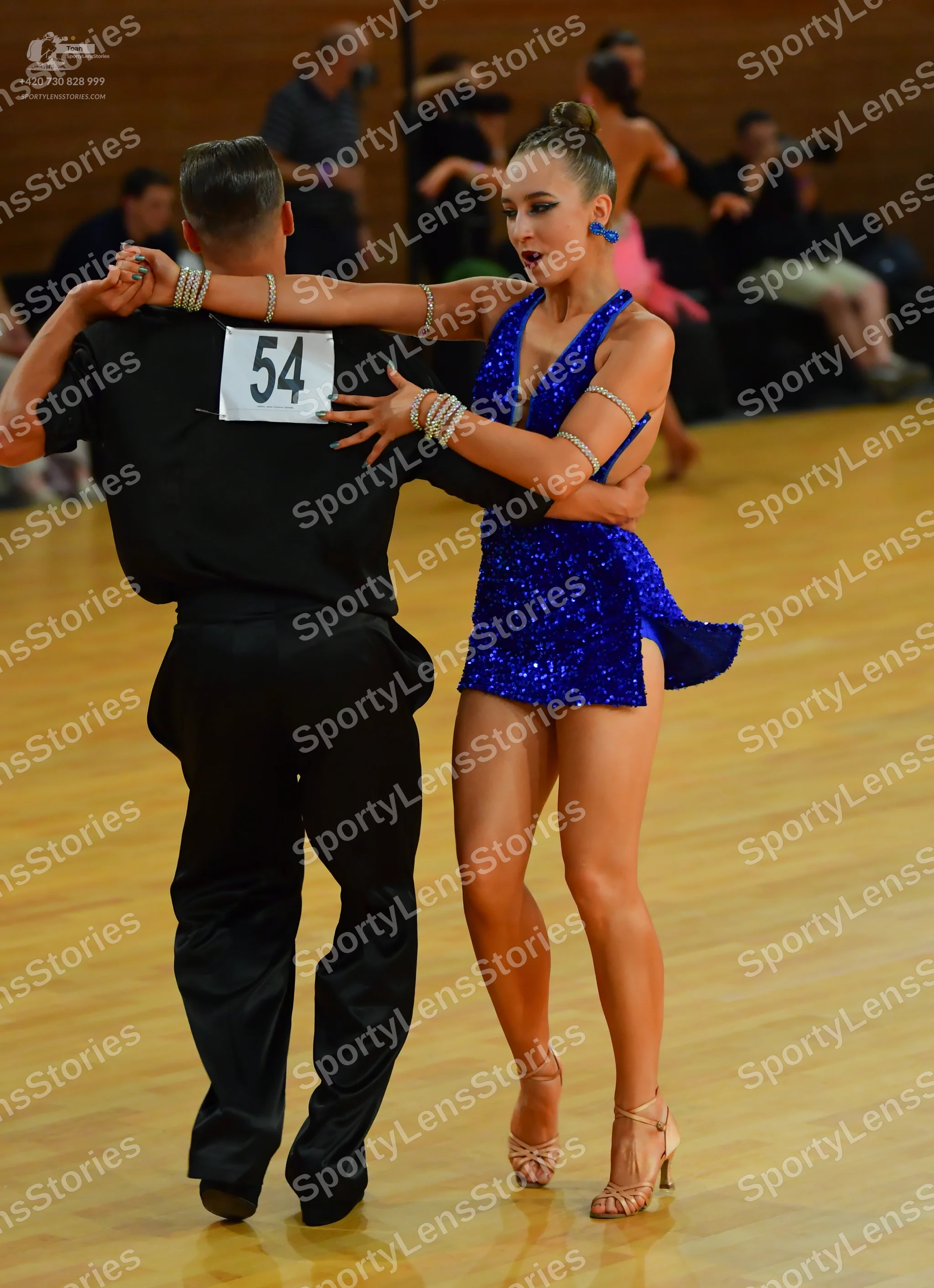 Dancesport competitor #54: ** Black tail suit