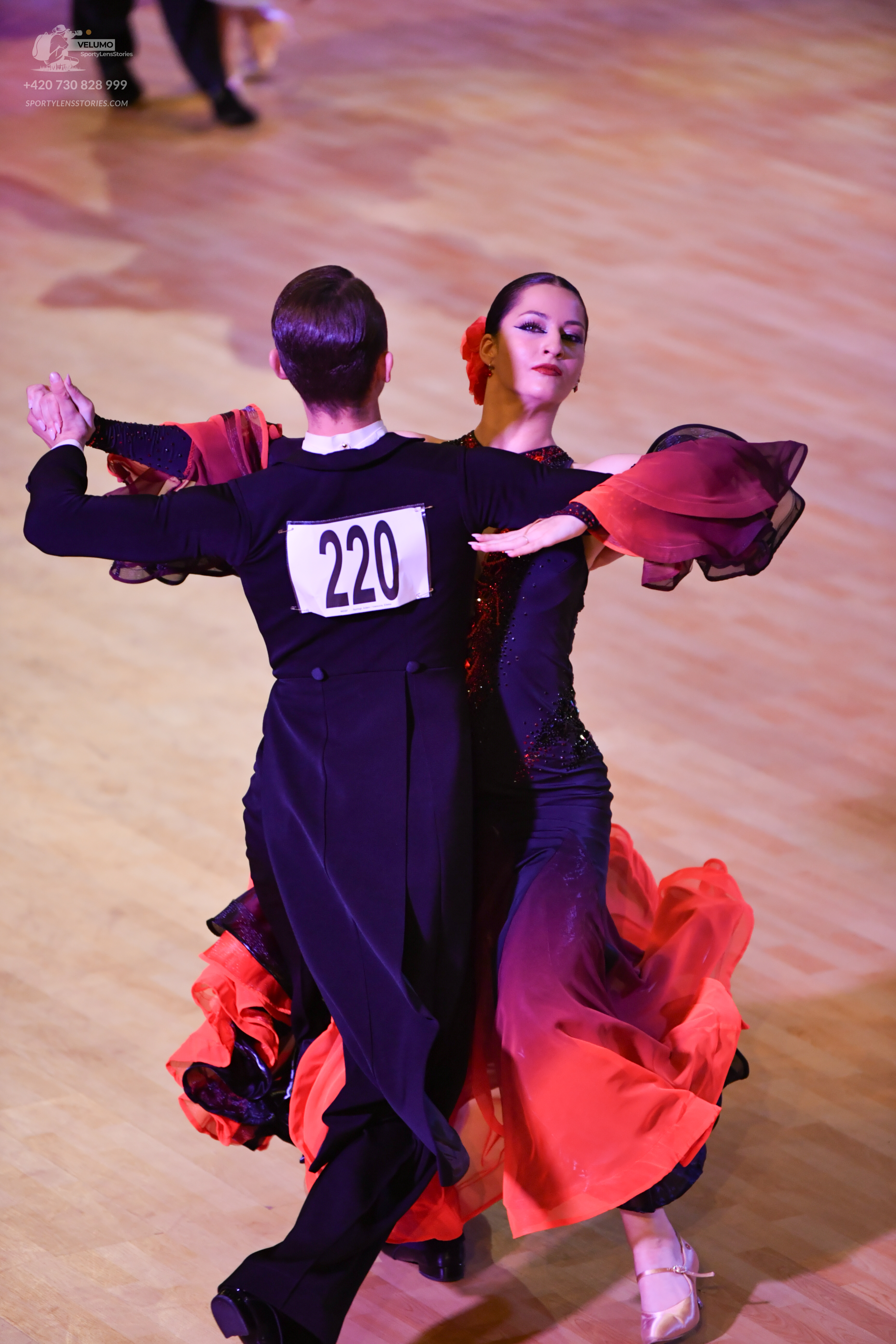 Dancesport competitor: ** Black tailsuit